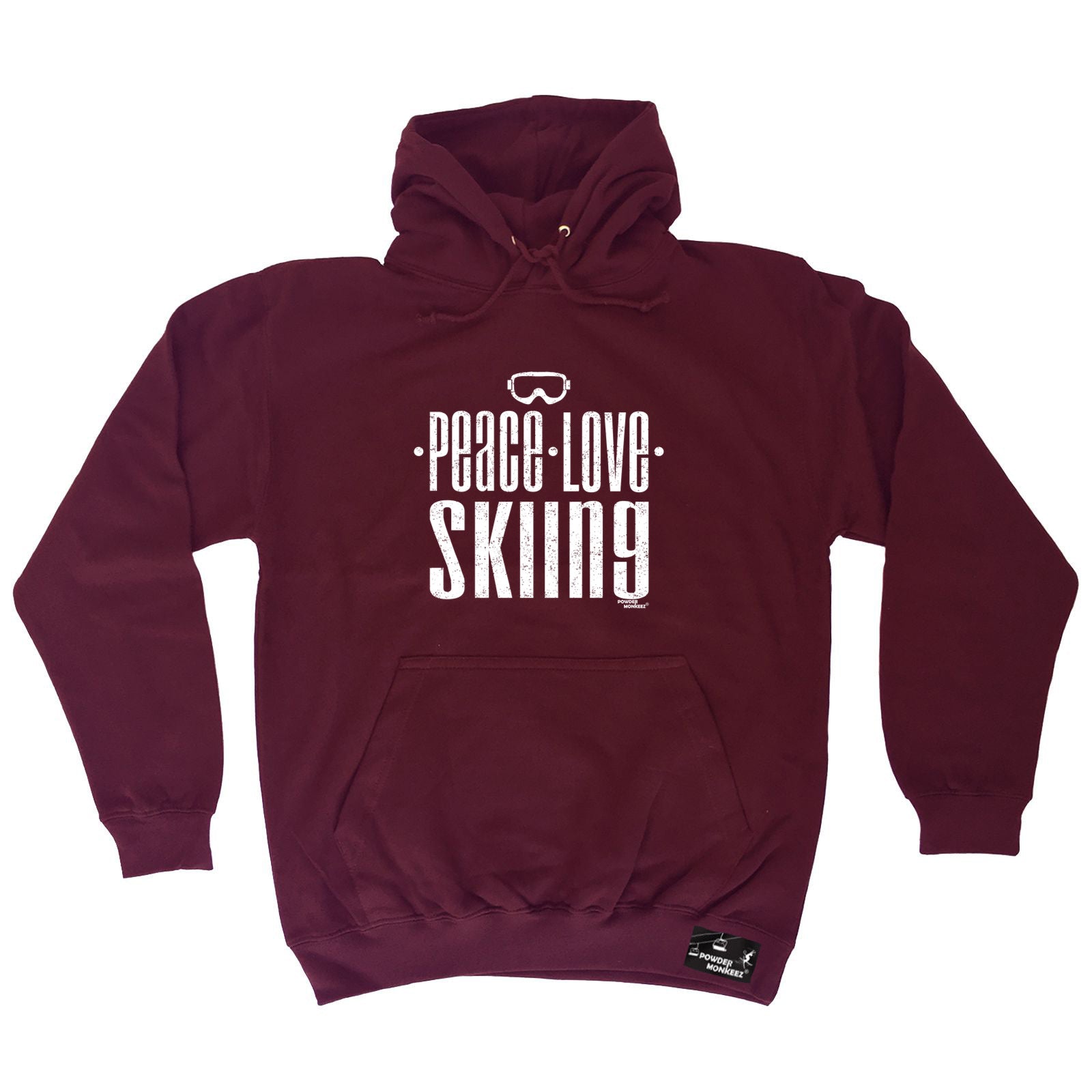 Pm Peace Love Skiing - Funny Hoodies Hoodie