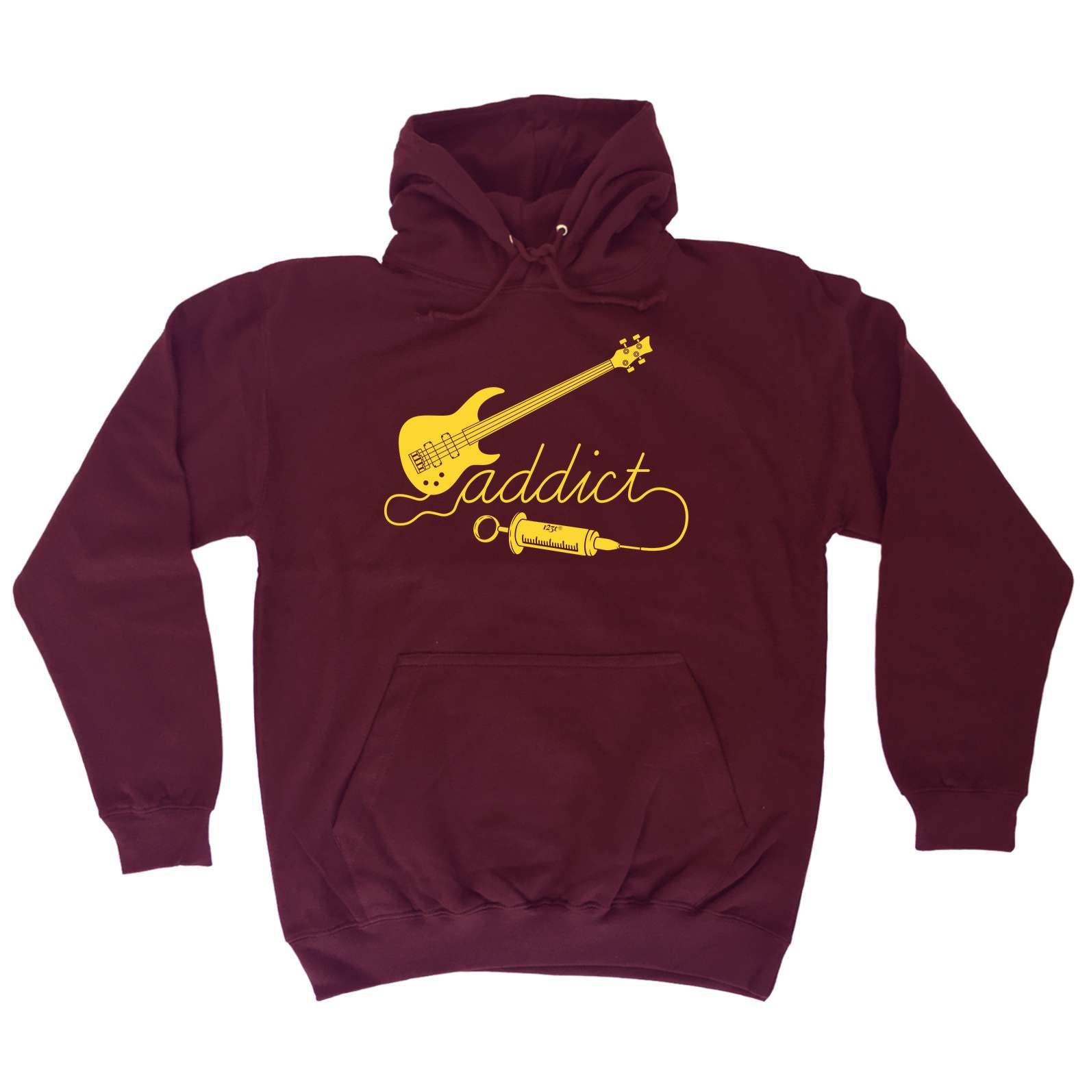 Bass Guitar Addict Music - Funny Hoodies Hoodie