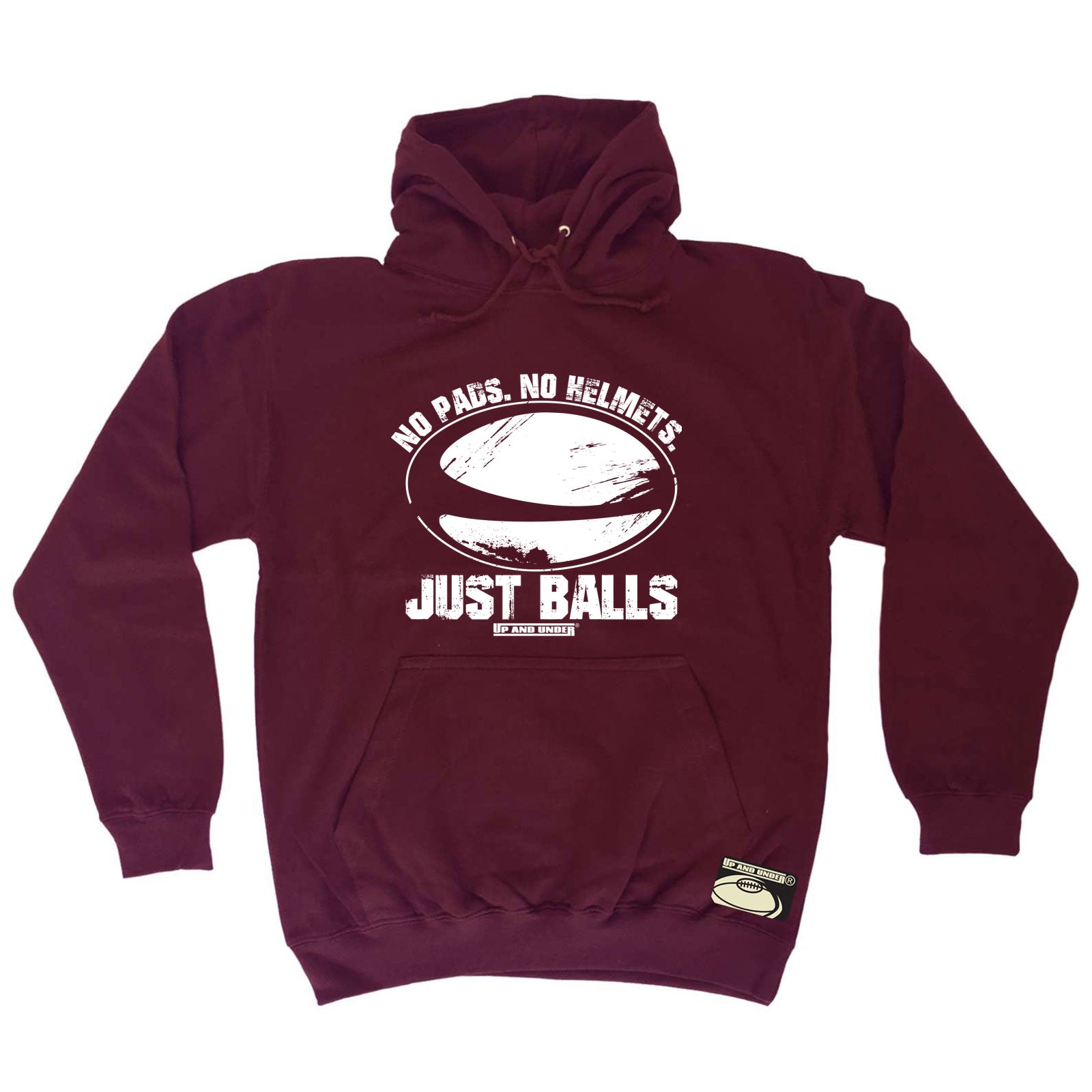 Uau No Pads No Helments Just Balsl - Funny Hoodies Hoodie