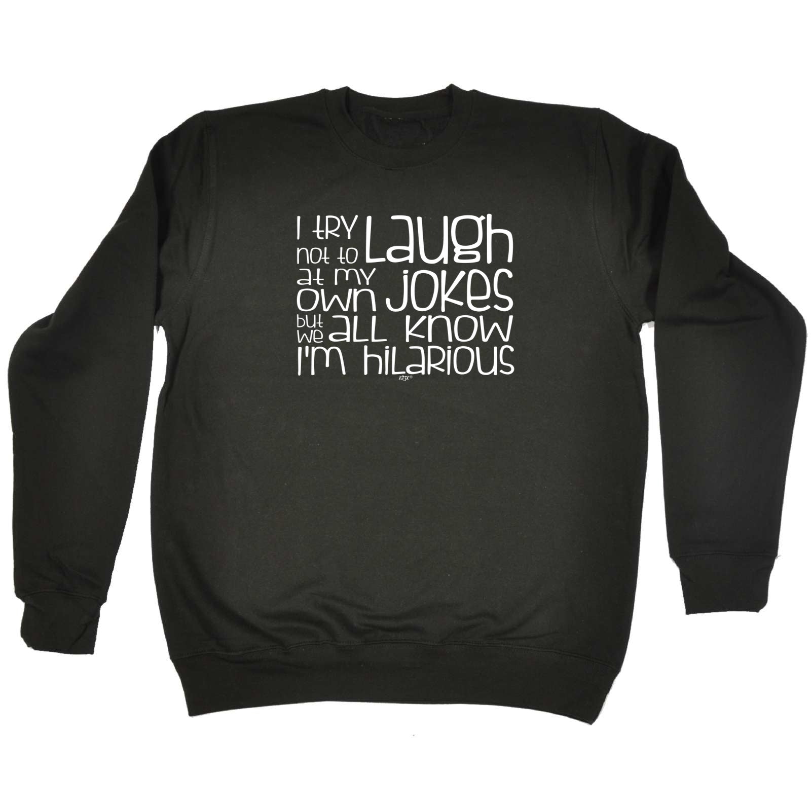 Try Not To Laugh At My Own Jokes - Funny Sweatshirt
