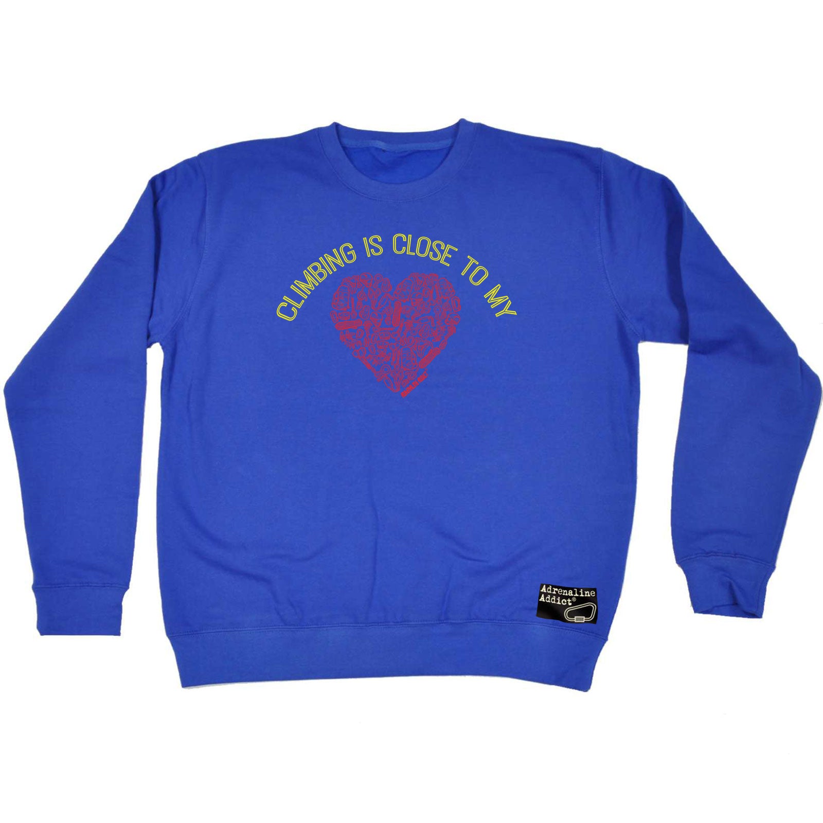 Aa Climbing Is Close To My Heart - Funny Sweatshirt