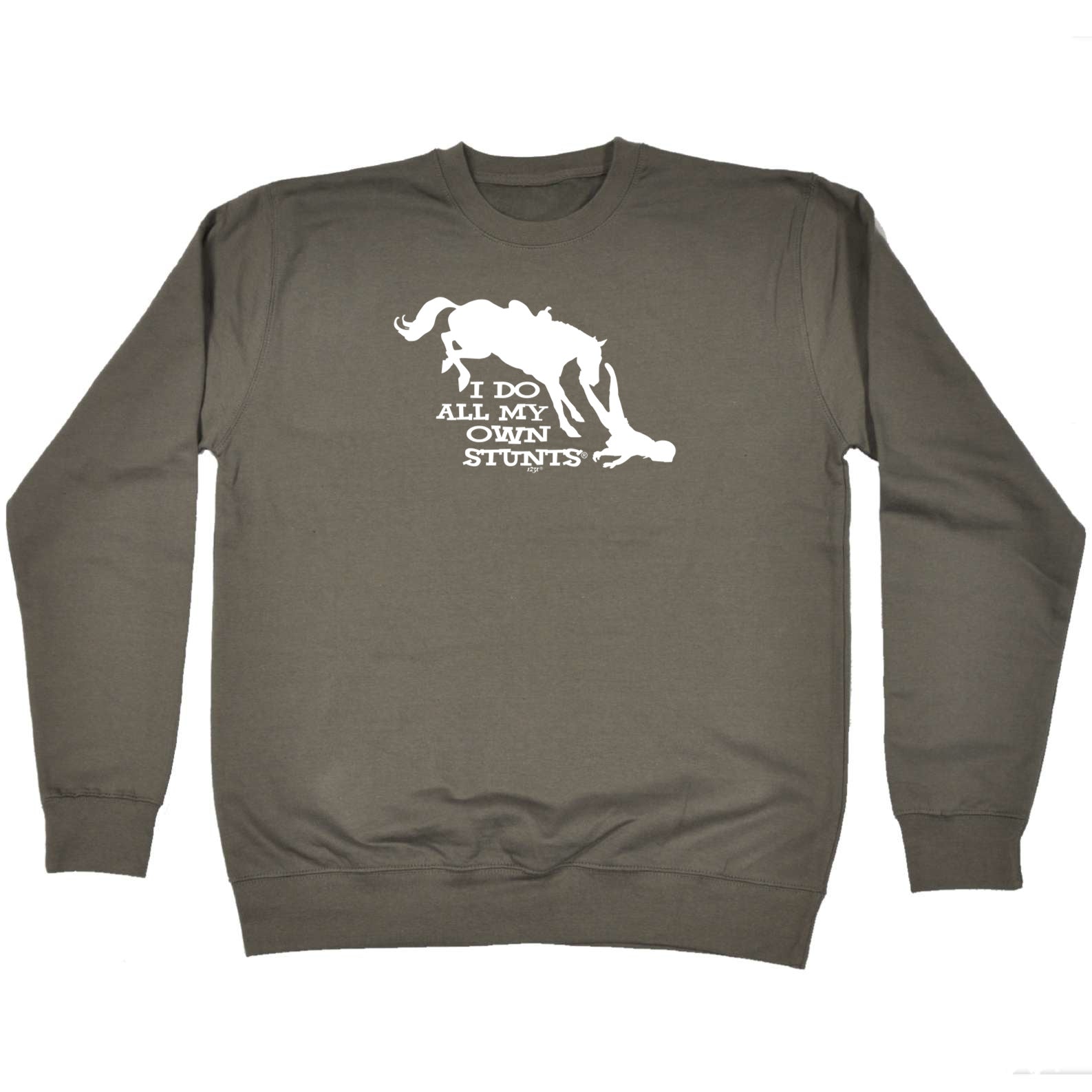Horse Do All My Own Stunts - Funny Sweatshirt