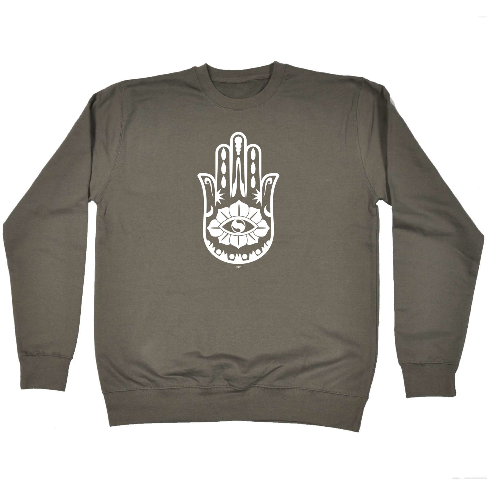 Festival Palm Hand Flower Eye White - Funny Sweatshirt