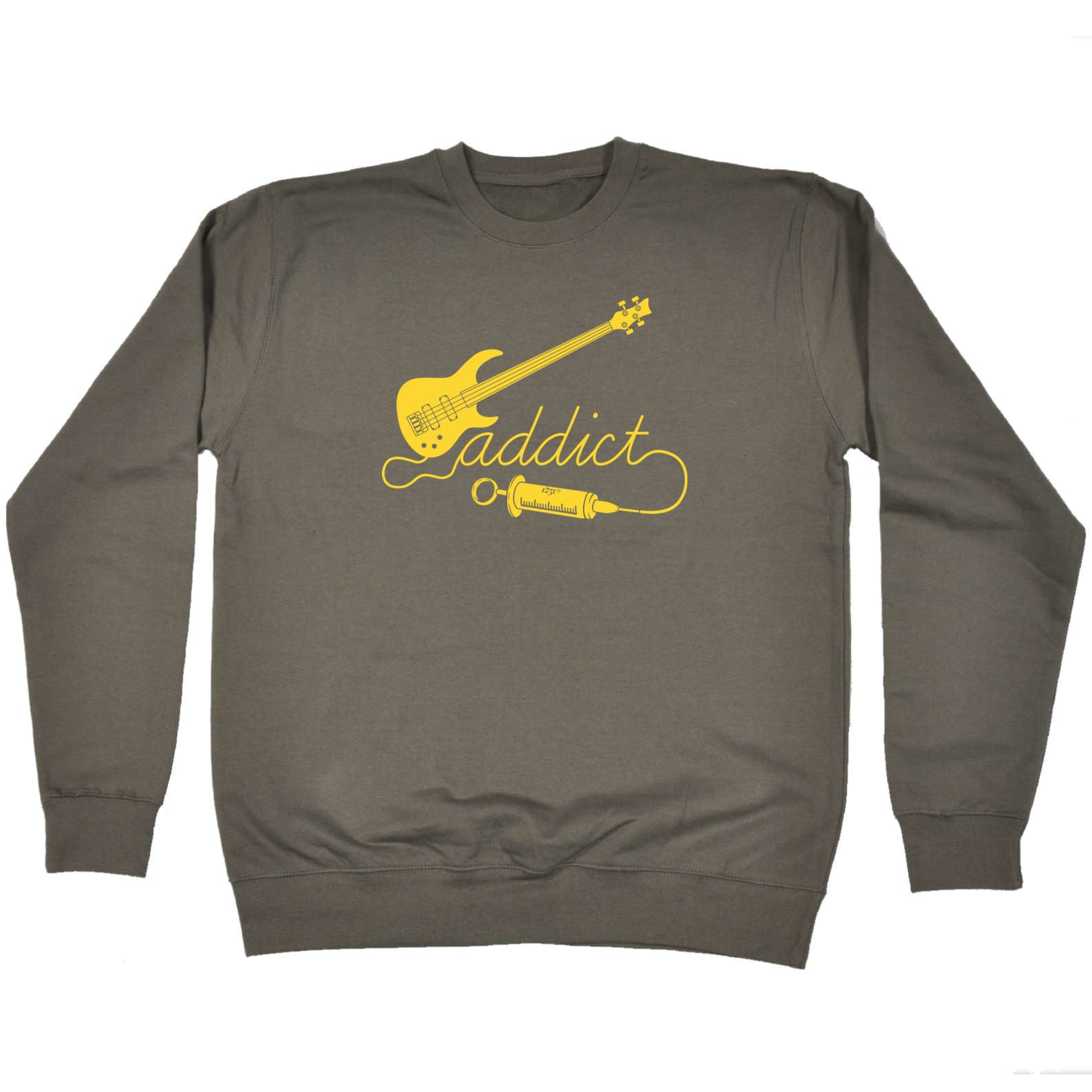 Bass Guitar Addict Music - Funny Sweatshirt