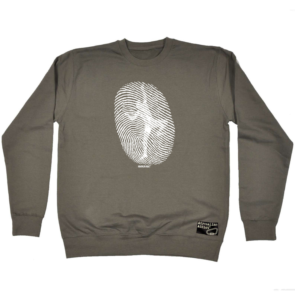 Aa Climbing Fingerprint - Funny Sweatshirt