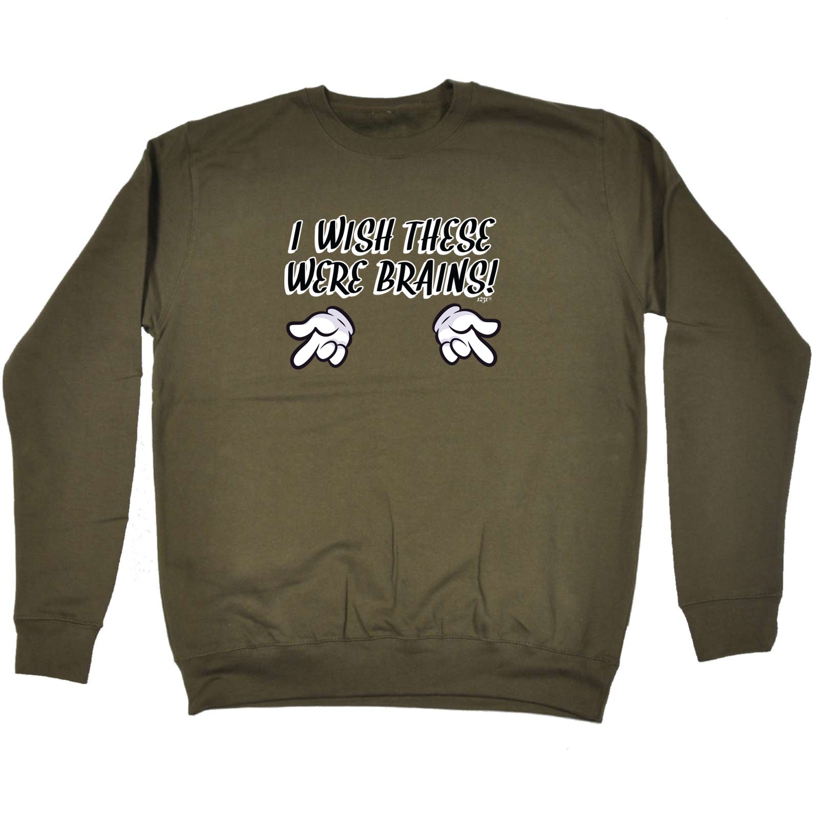 Wish These Were Brains - Funny Sweatshirt