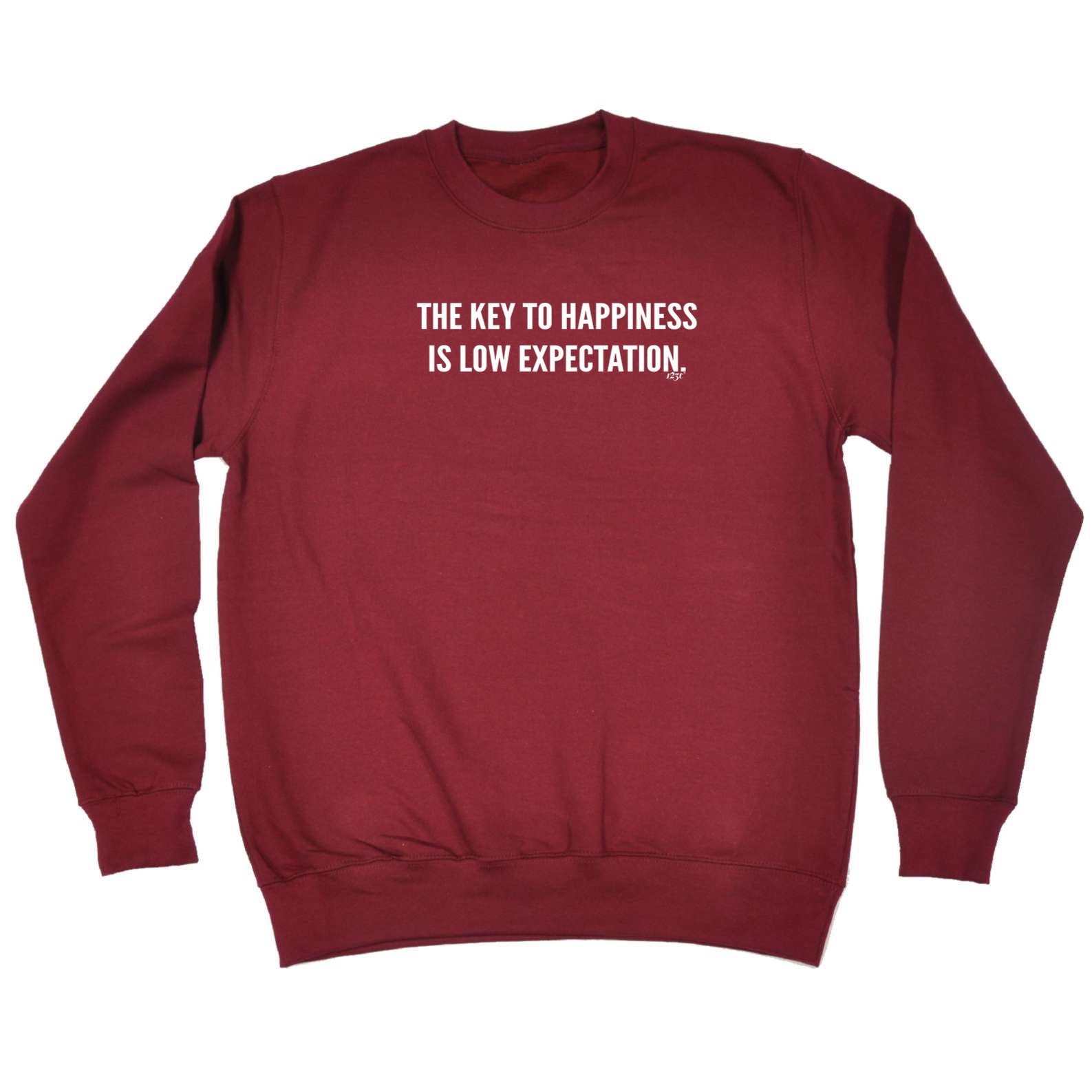 The Key To Happiness Is Low Expectation - Funny Sweatshirt
