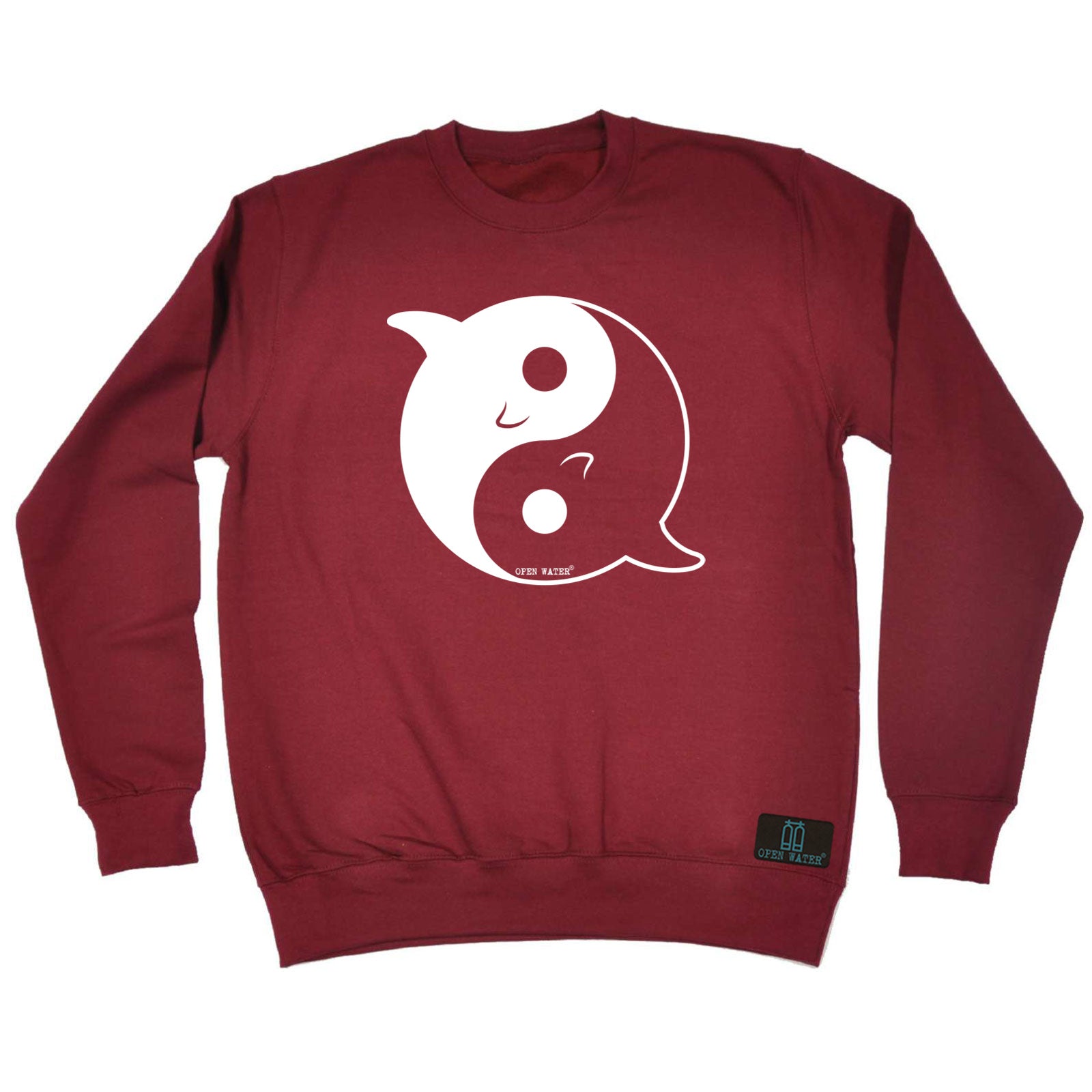 Ow Dolphin Yin Yang - Funny Sweatshirt