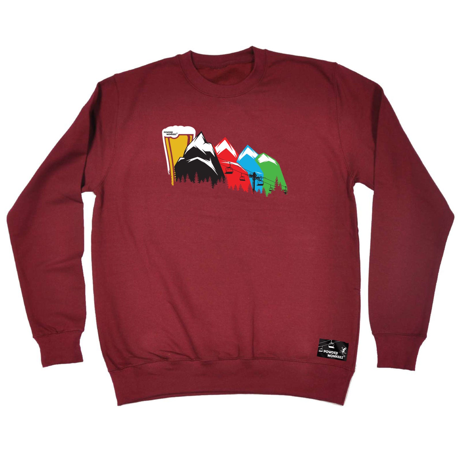 Pm Ski Lift To Beer - Funny Sweatshirt