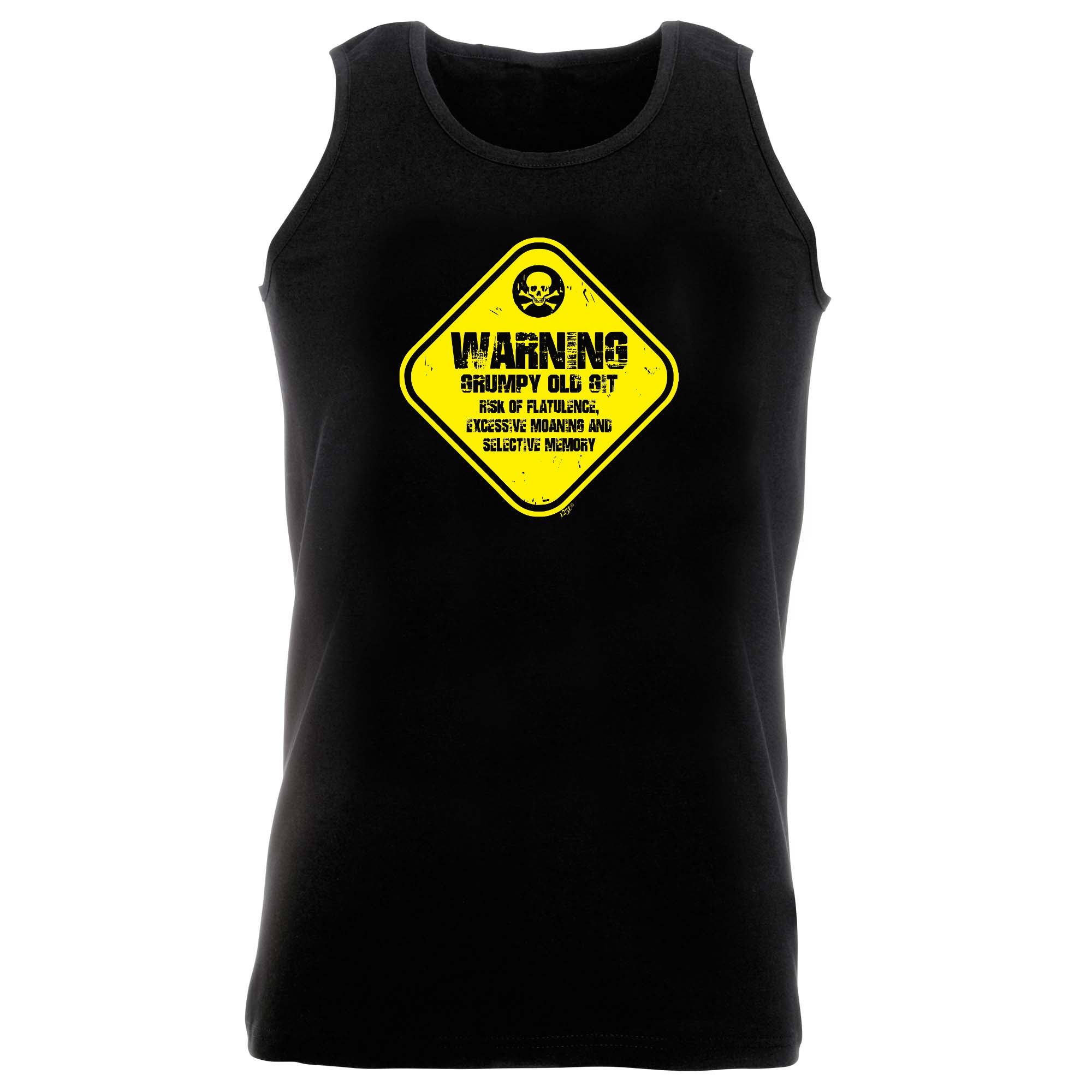 Warning Grumpy Old Git - Funny Vest Singlet Unisex Tank Top