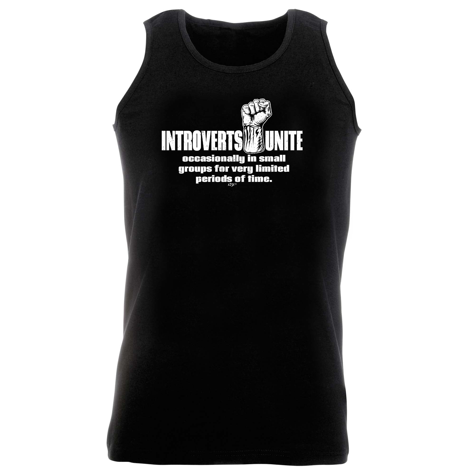 Introverts Unite Occasionally - Funny Vest Singlet Unisex Tank Top