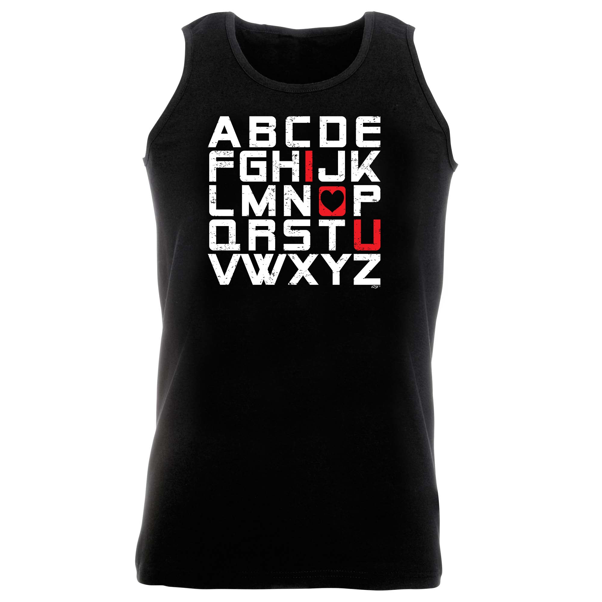 Alphabet Love You - Funny Vest Singlet Unisex Tank Top