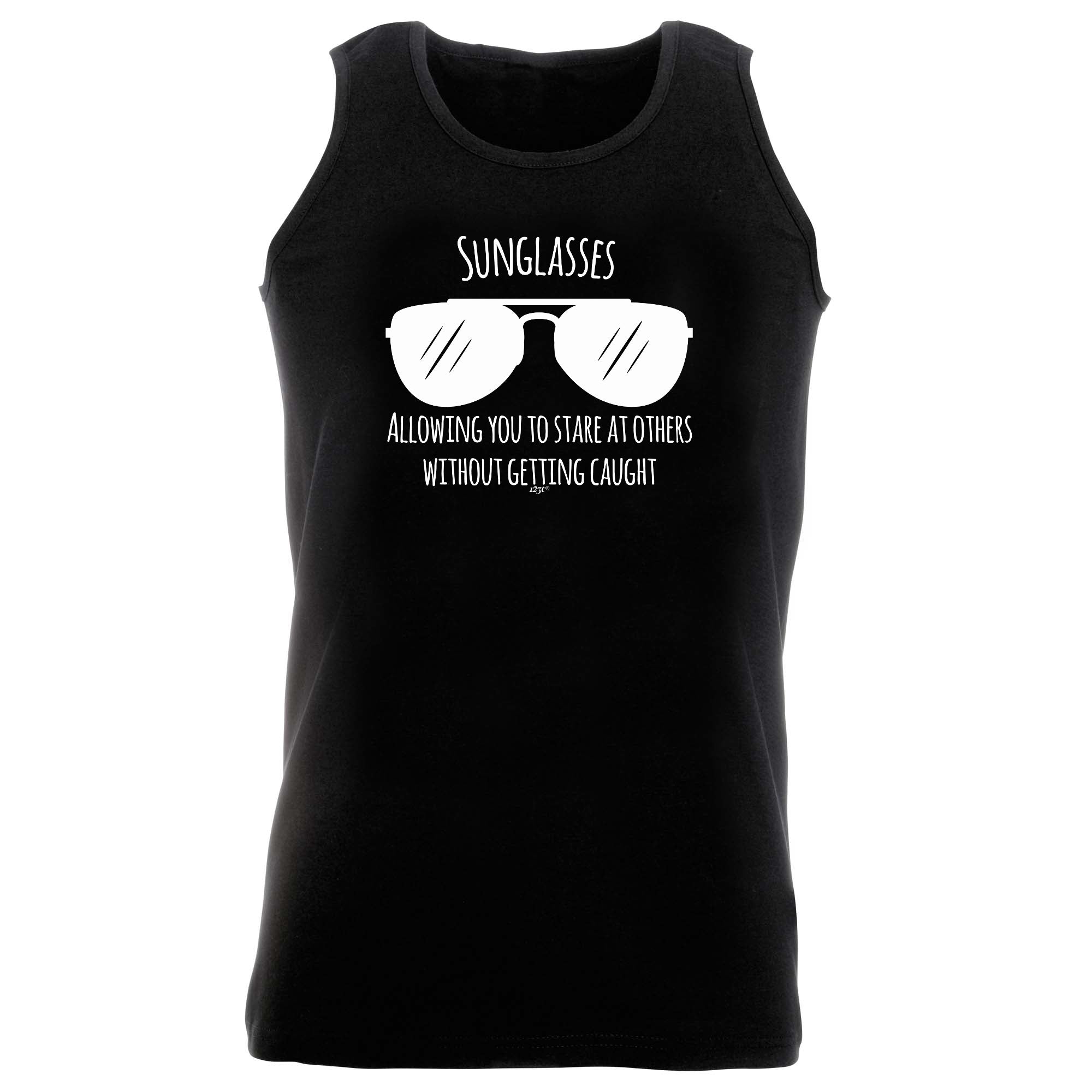 Sunglasses Allowing You To Stare At Others - Funny Vest Singlet Unisex Tank Top