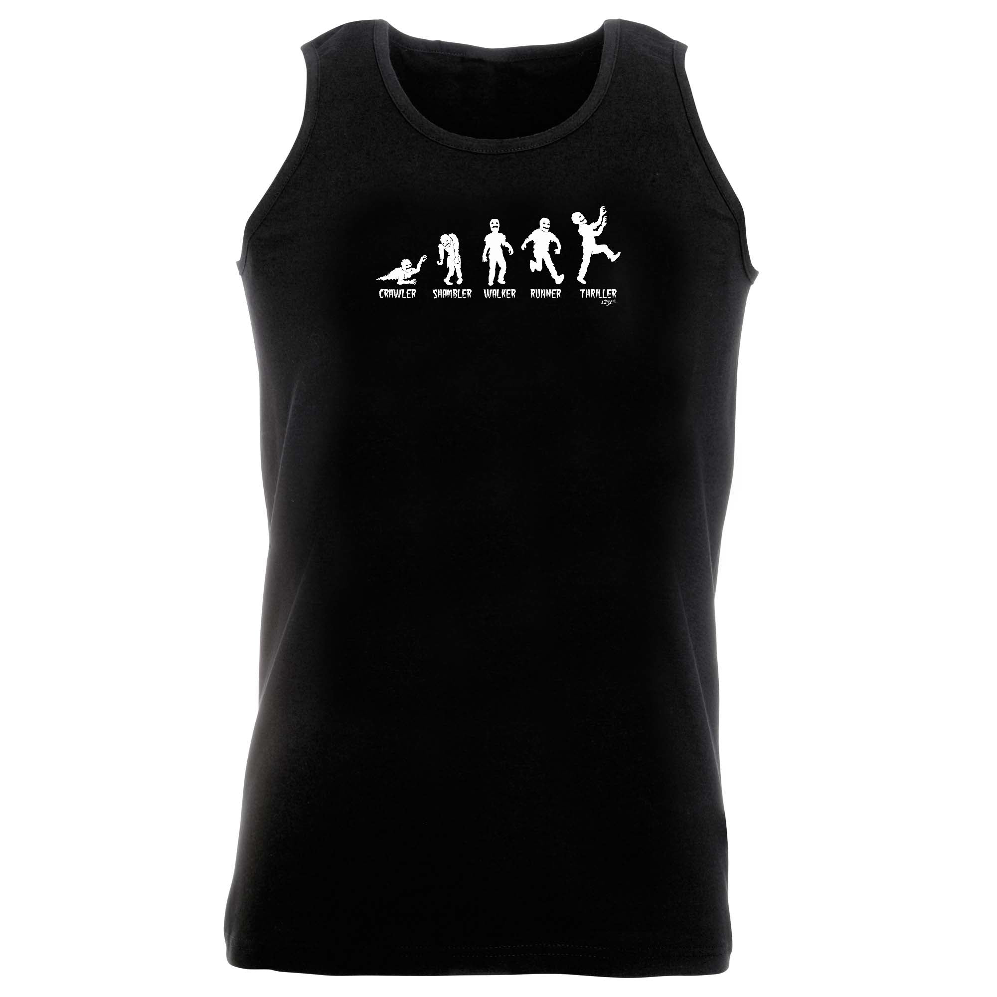 Zombie Crawler Shambler Walker Runner Thriller - Funny Vest Singlet Unisex Tank Top