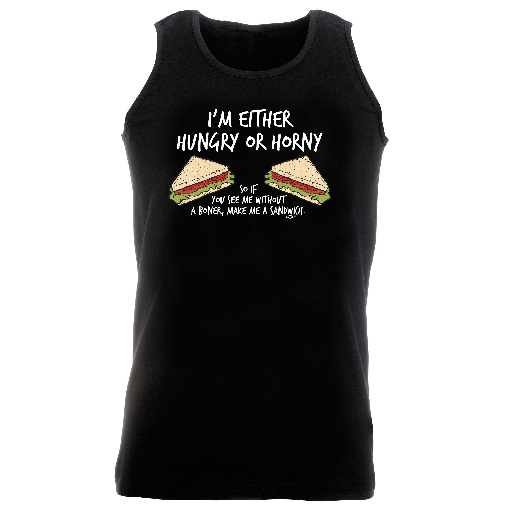 Im Either Hungry Or Horny - Funny Vest Singlet Unisex Tank Top