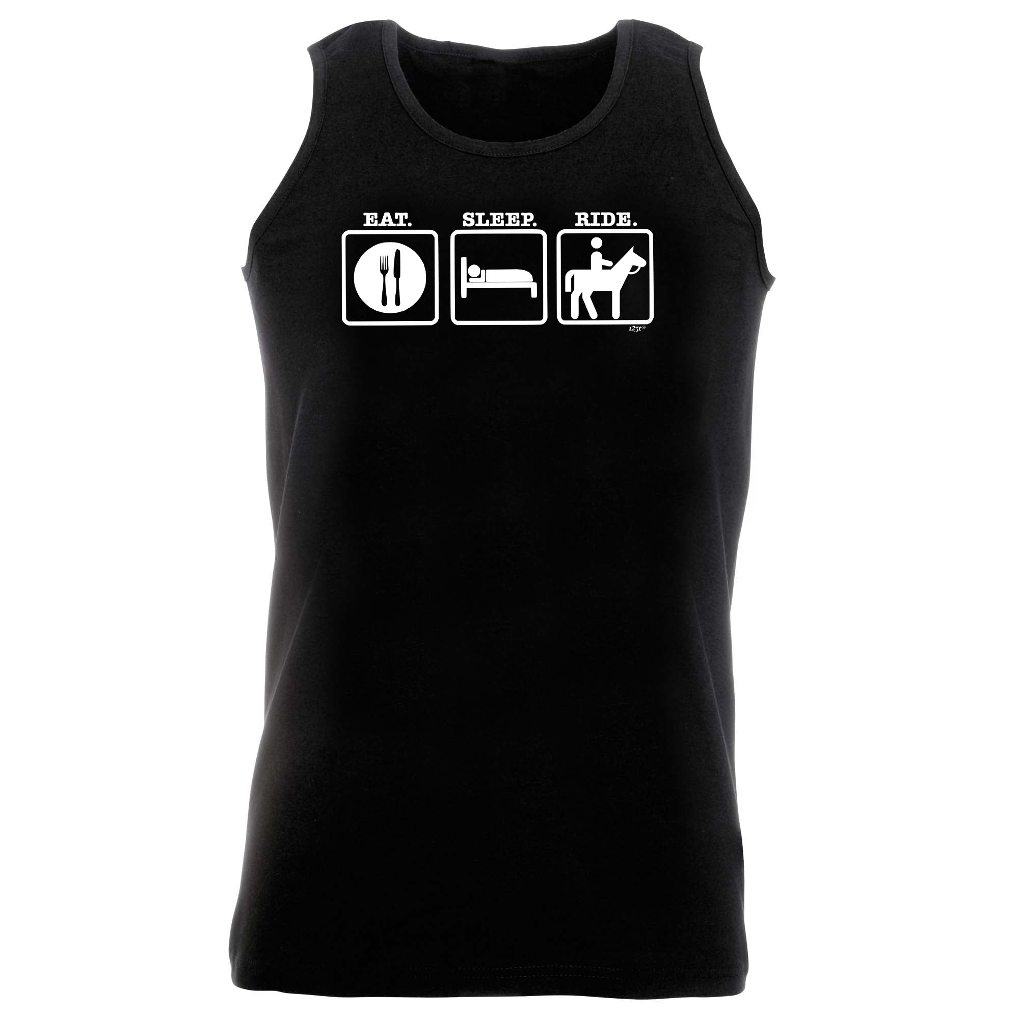 Eat Sleep Ride Horse - Funny Vest Singlet Unisex Tank Top