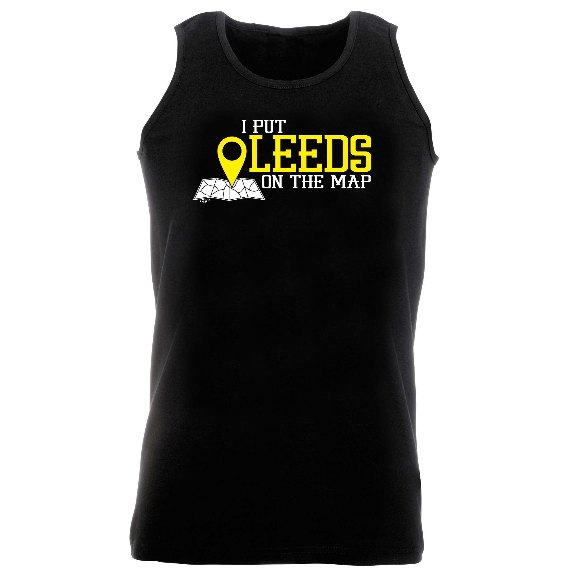 Put On The Map Leeds - Funny Vest Singlet Unisex Tank Top