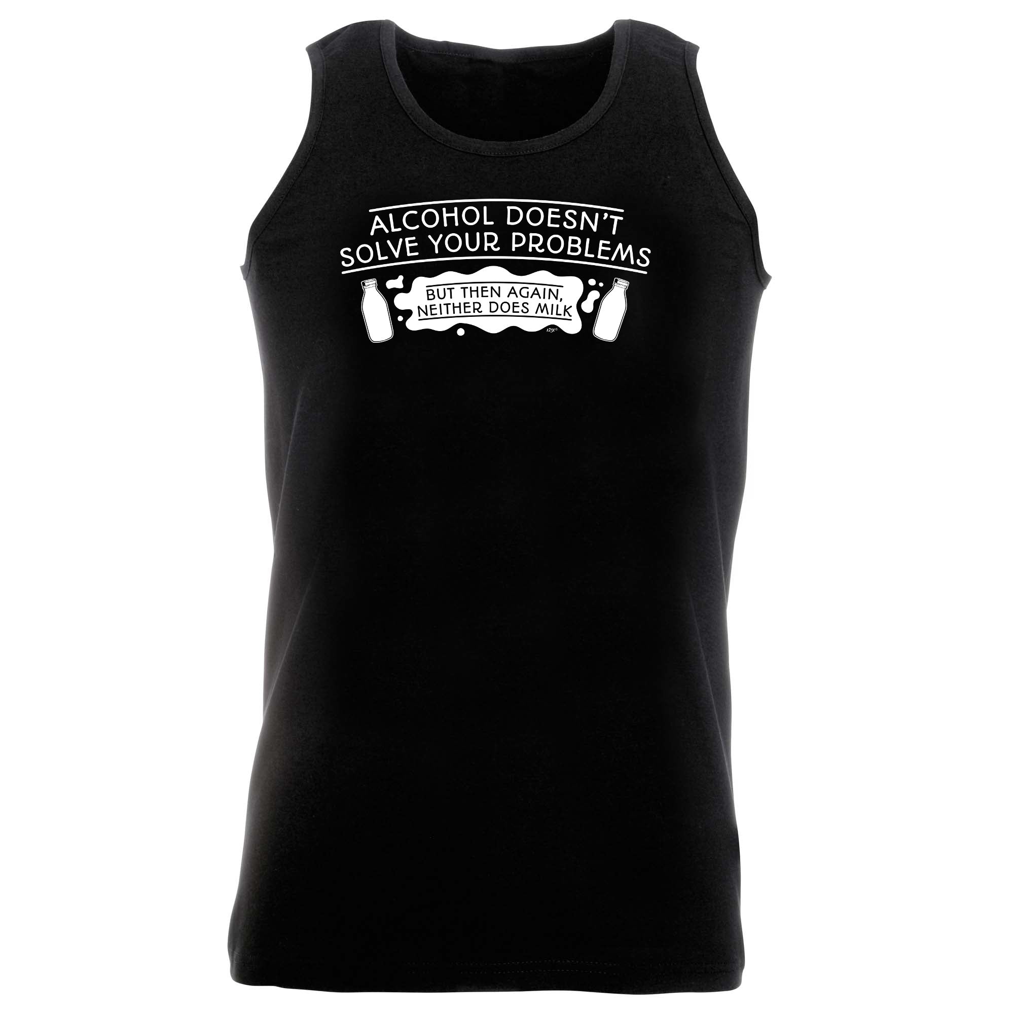 Alcohol Doesnt Solve Your Problems - Funny Vest Singlet Unisex Tank Top