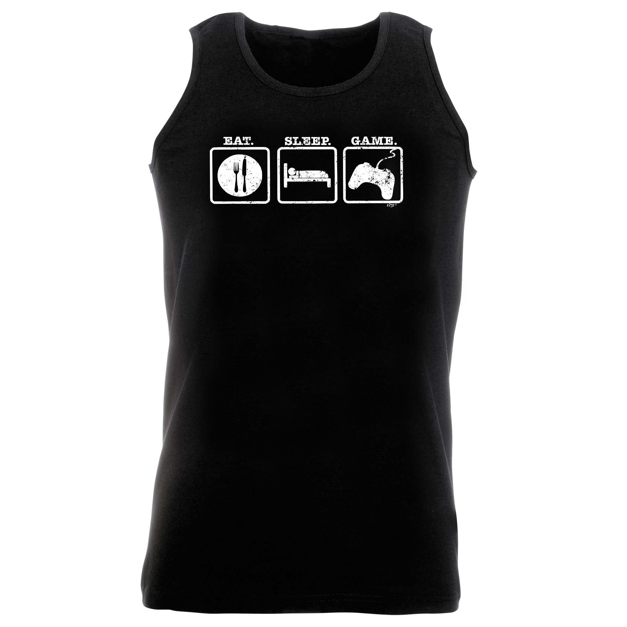 Eat Sleep Game - Funny Vest Singlet Unisex Tank Top
