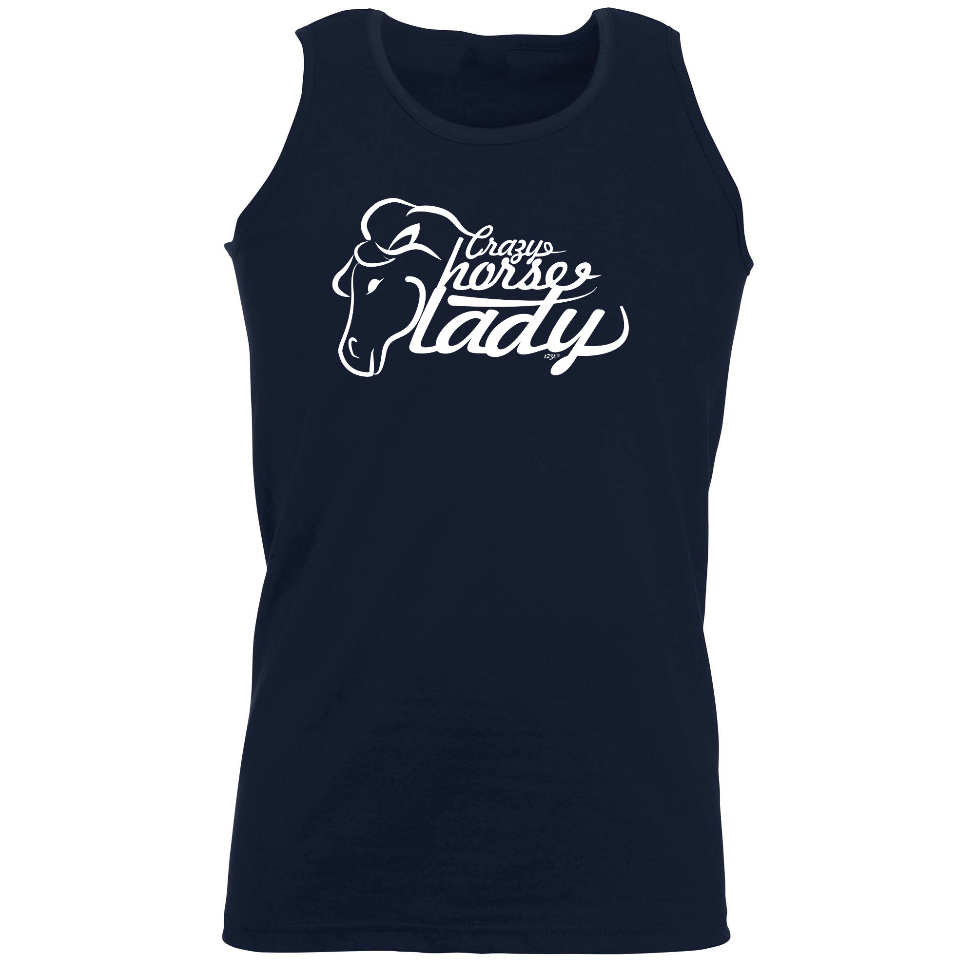 Crazy Horse Lady Pony - Funny Vest Singlet Unisex Tank Top