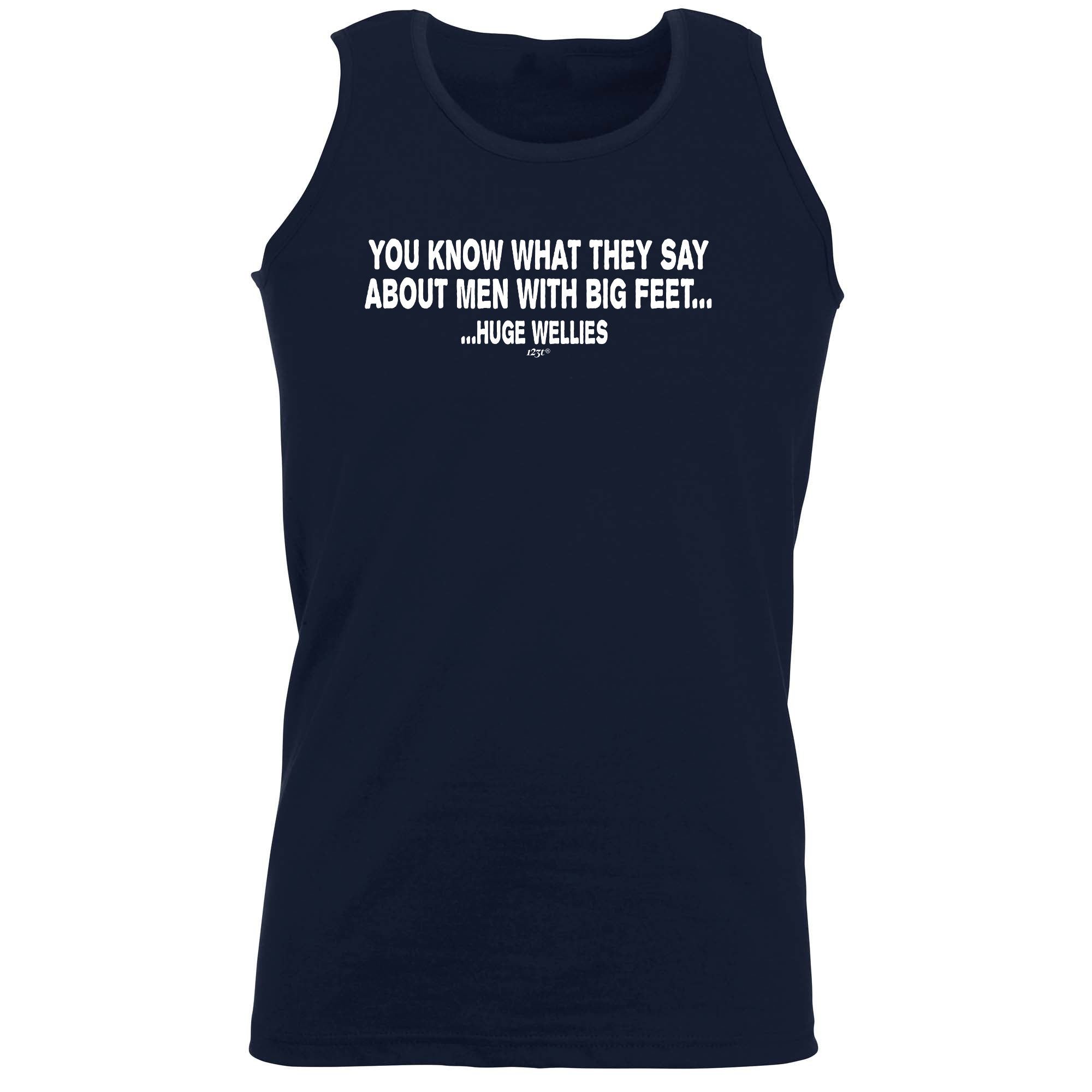 Men With Big Feet - Funny Vest Singlet Unisex Tank Top