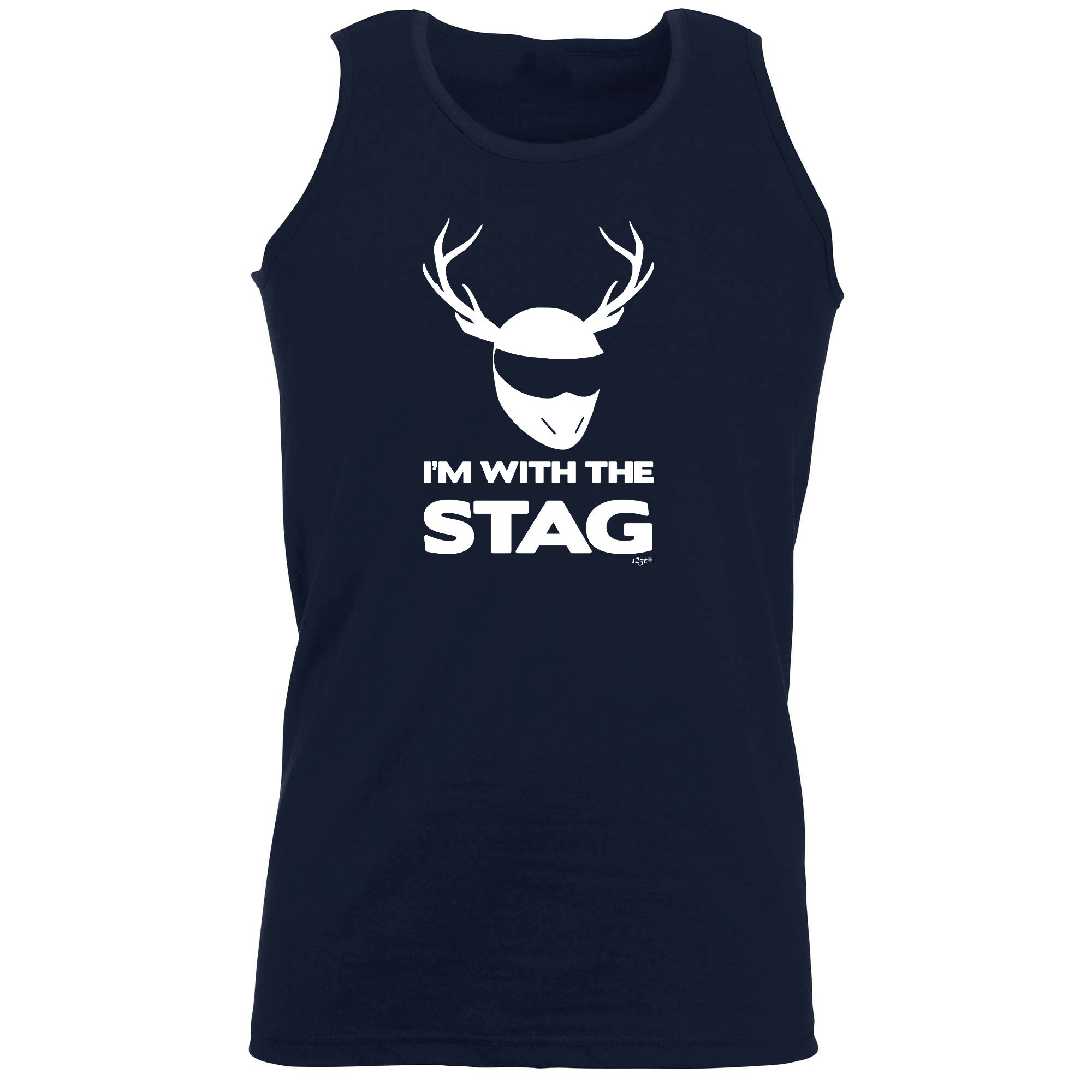 Im With The Stag Solid - Funny Vest Singlet Unisex Tank Top