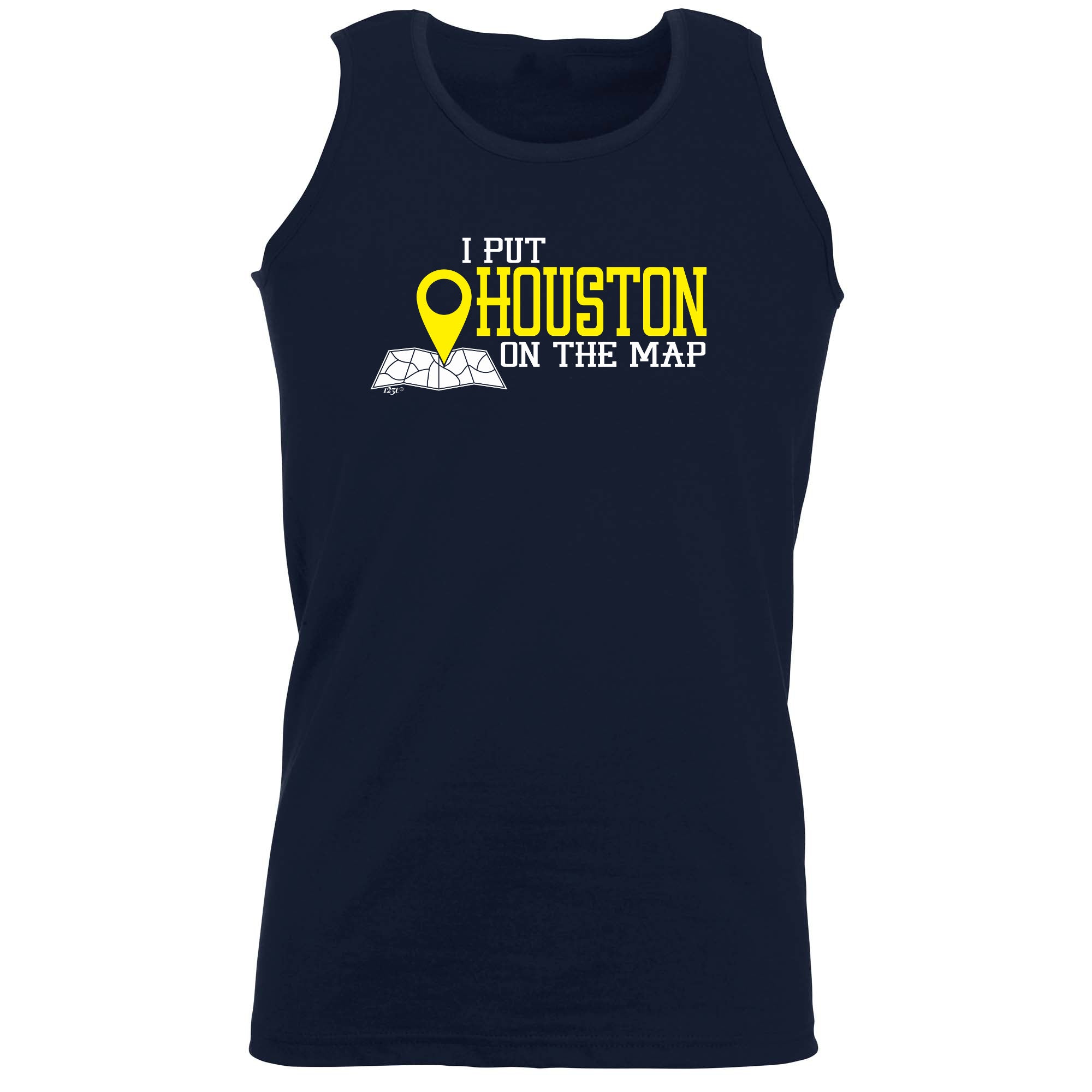 Put On The Map Houston - Funny Vest Singlet Unisex Tank Top