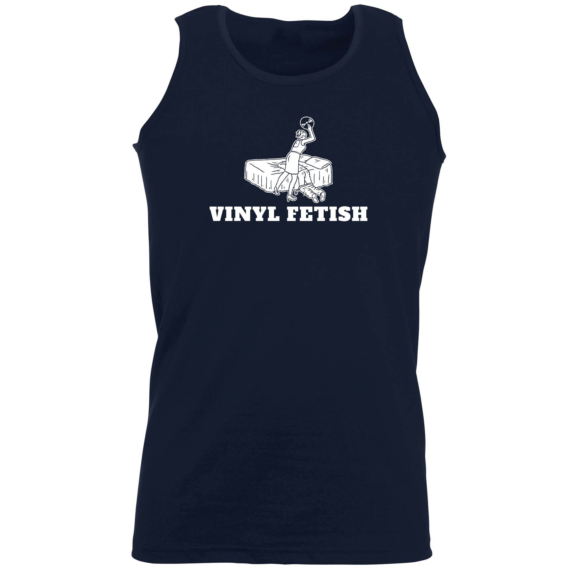 Vinyl Fetish Dj Record Music - Funny Vest Singlet Unisex Tank Top