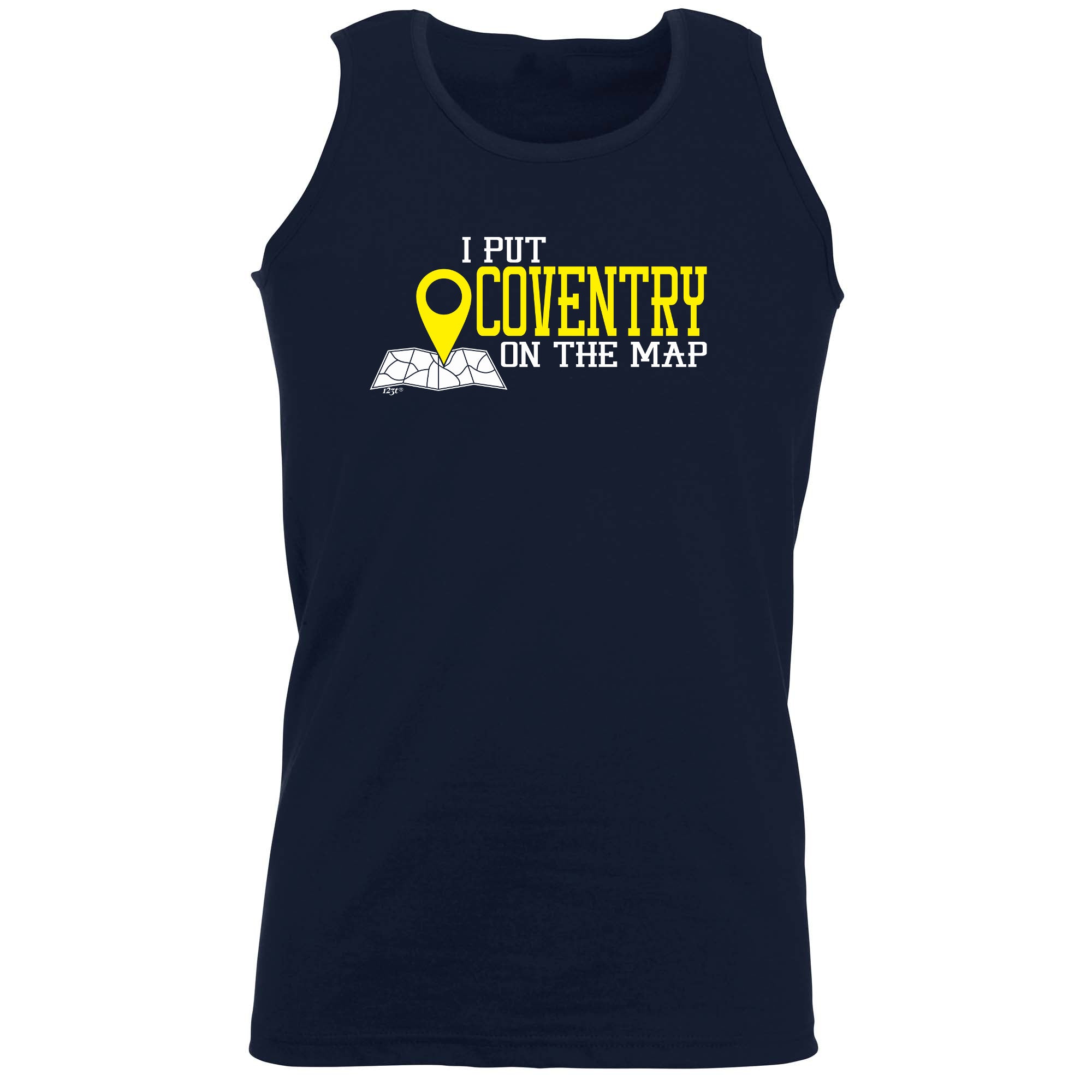 Put On The Map Coventry - Funny Vest Singlet Unisex Tank Top