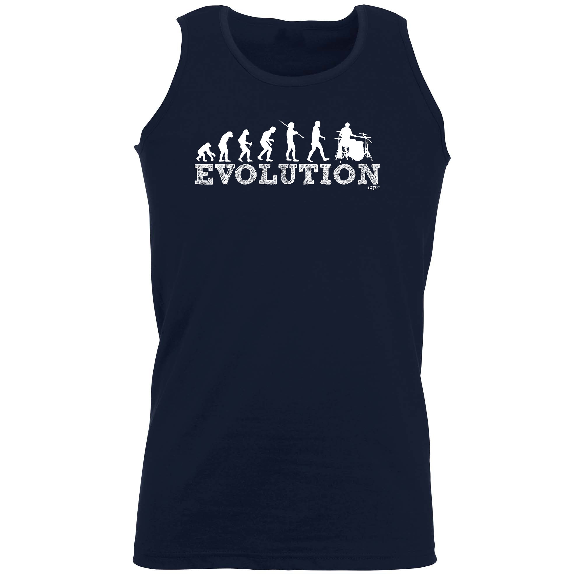Evolution Drummer - Funny Vest Singlet Unisex Tank Top