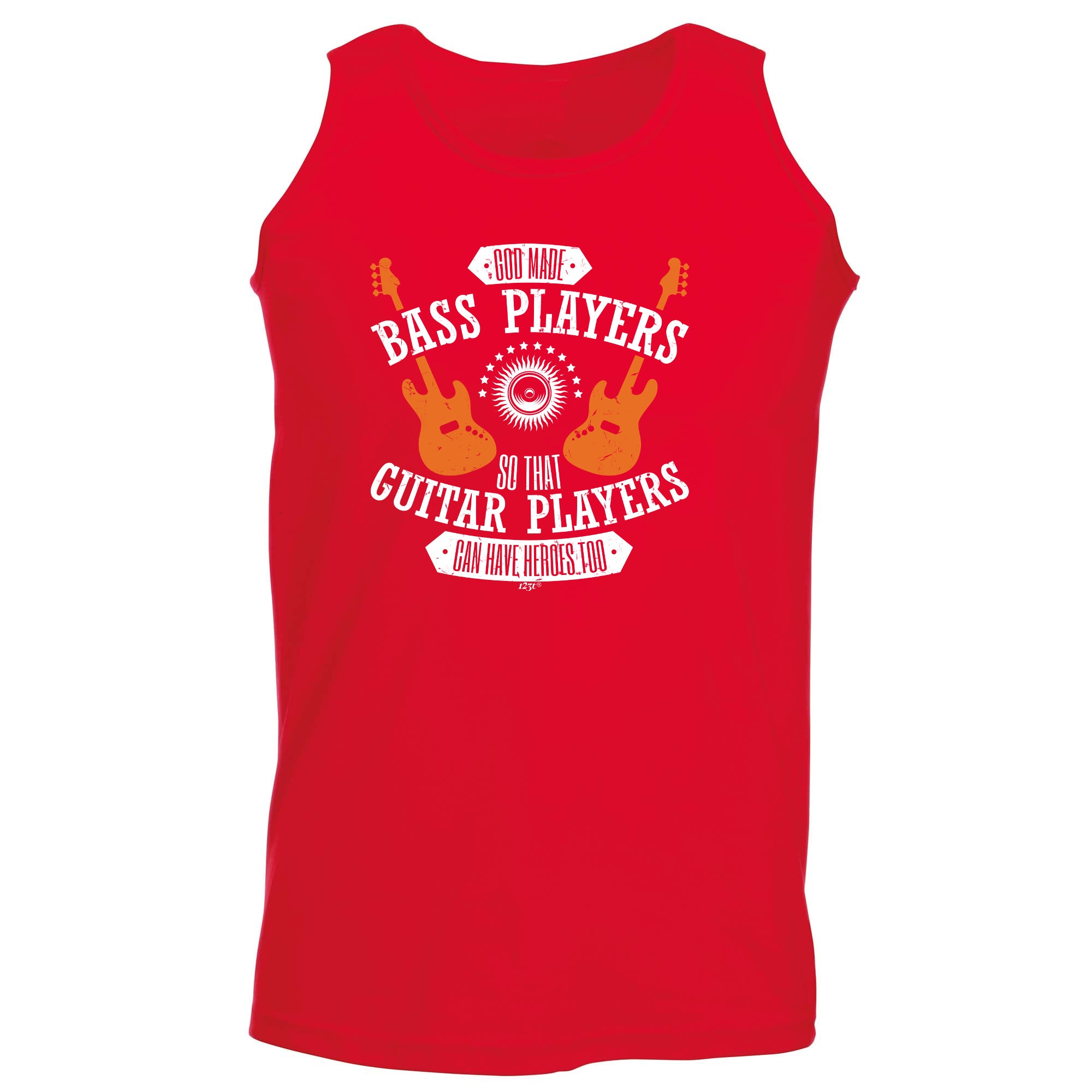 God Made Bass Players Guitar Music - Funny Vest Singlet Unisex Tank Top