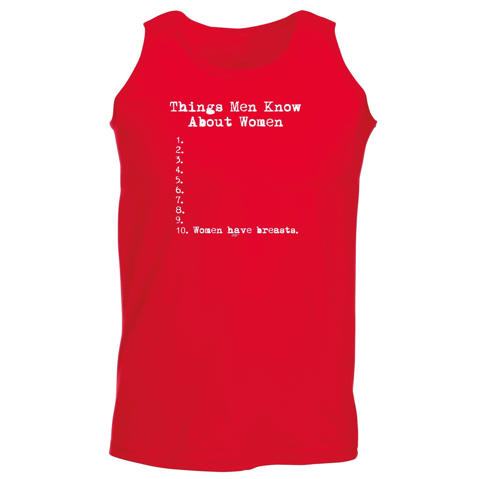 Things Men Know About Women - Funny Vest Singlet Unisex Tank Top