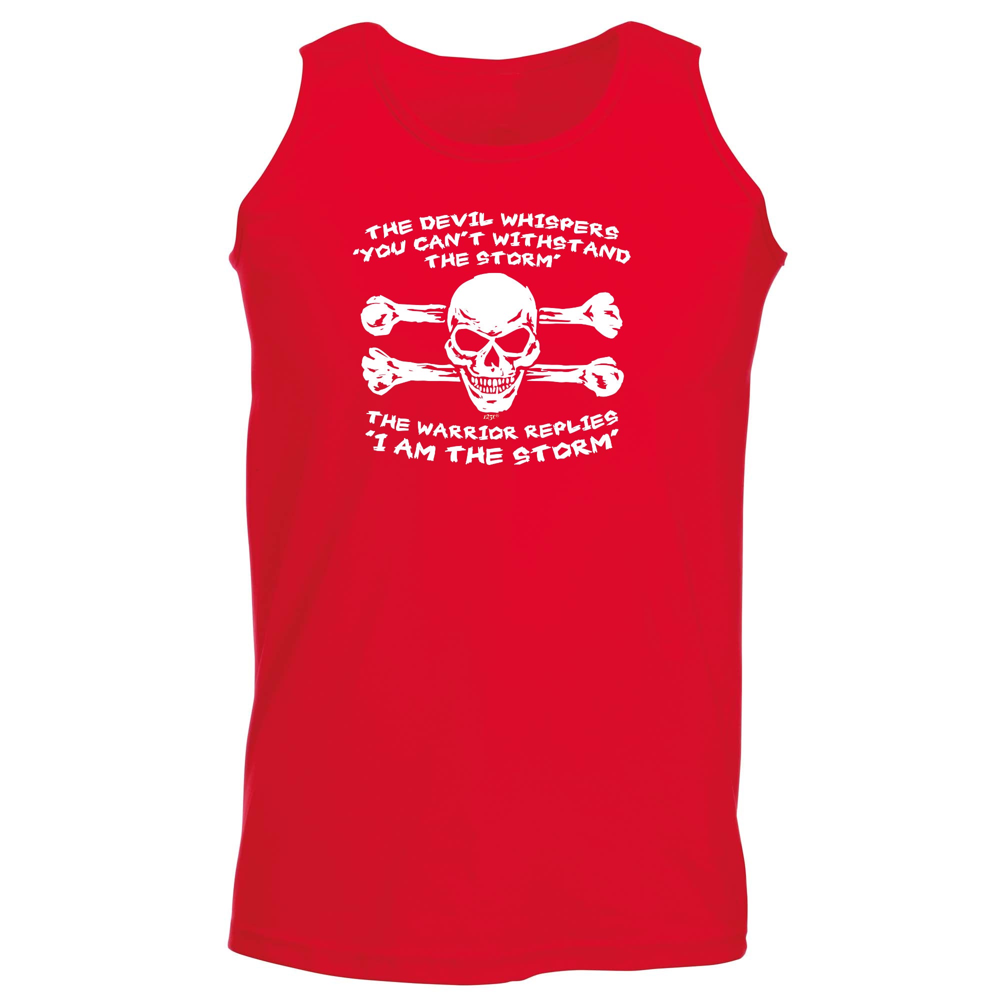 The Devil Whispers You Cant Withstand The Storm - Funny Vest Singlet Unisex Tank Top