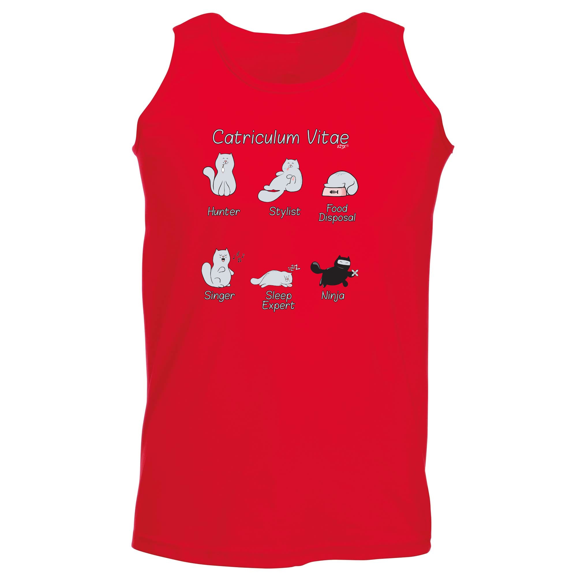 Catriculum Vitae Cat - Funny Vest Singlet Unisex Tank Top