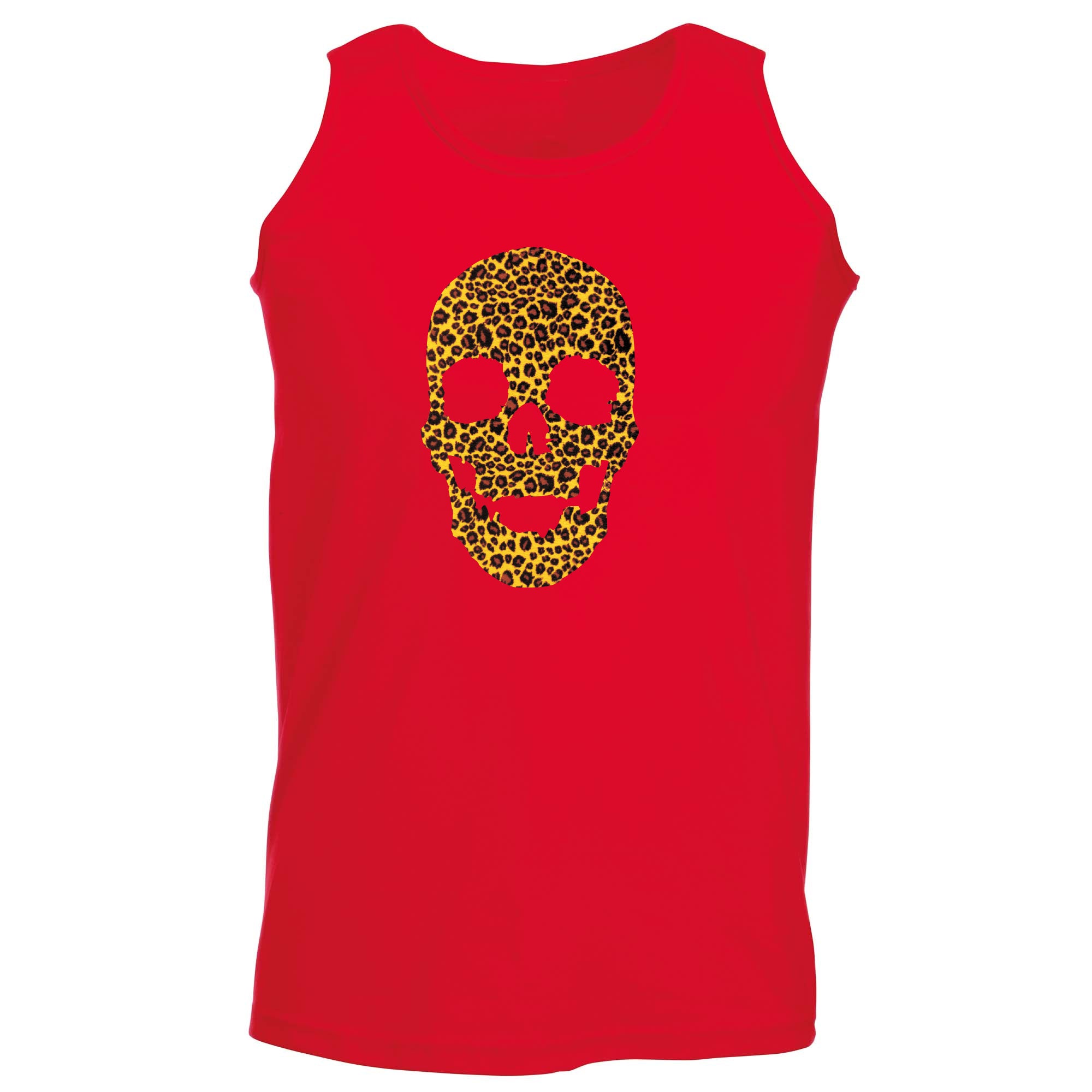 Leopard Skull - Funny Vest Singlet Unisex Tank Top