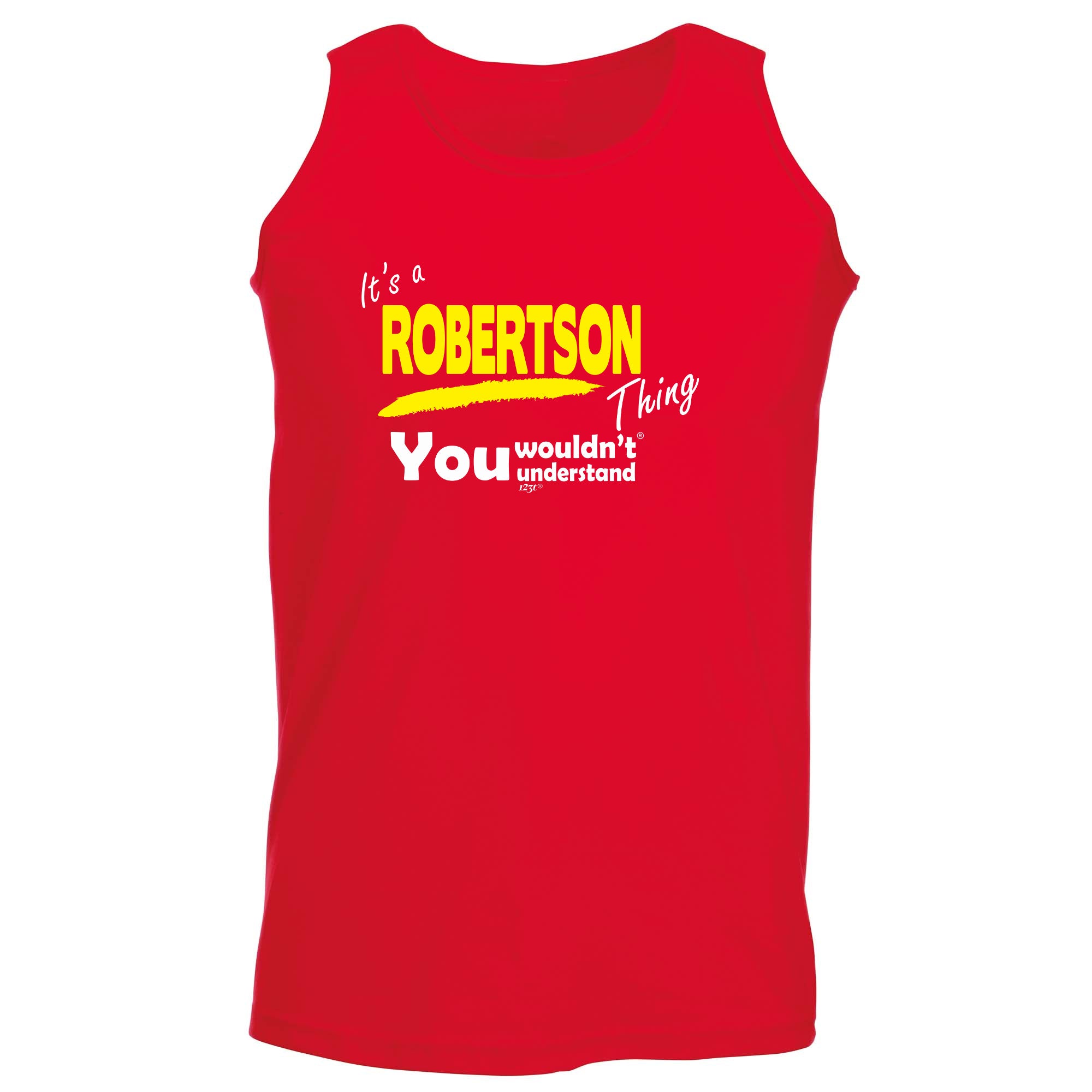 Robertson V1 Surname Thing - Funny Vest Singlet Unisex Tank Top