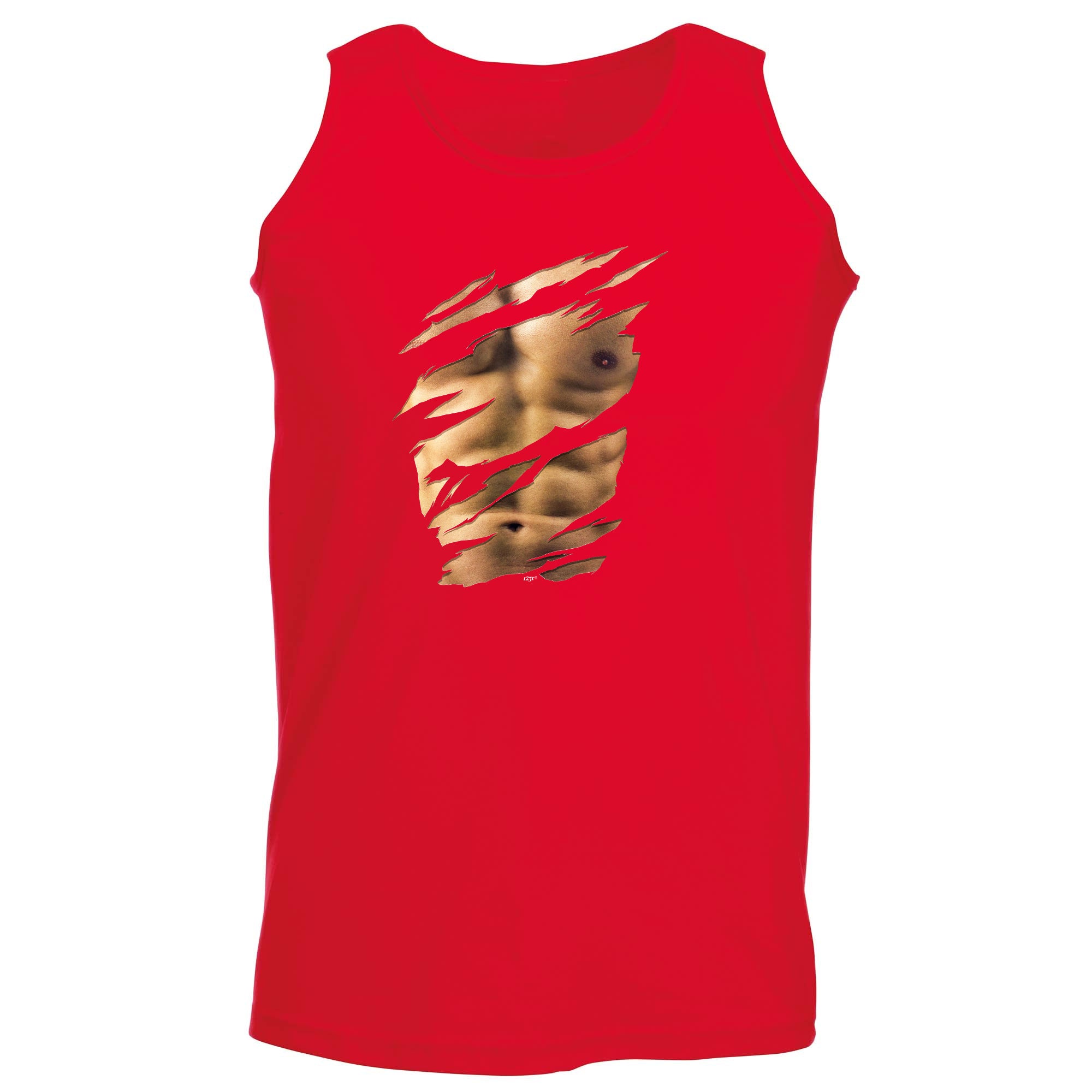 Ripped Six Pack - Funny Vest Singlet Unisex Tank Top