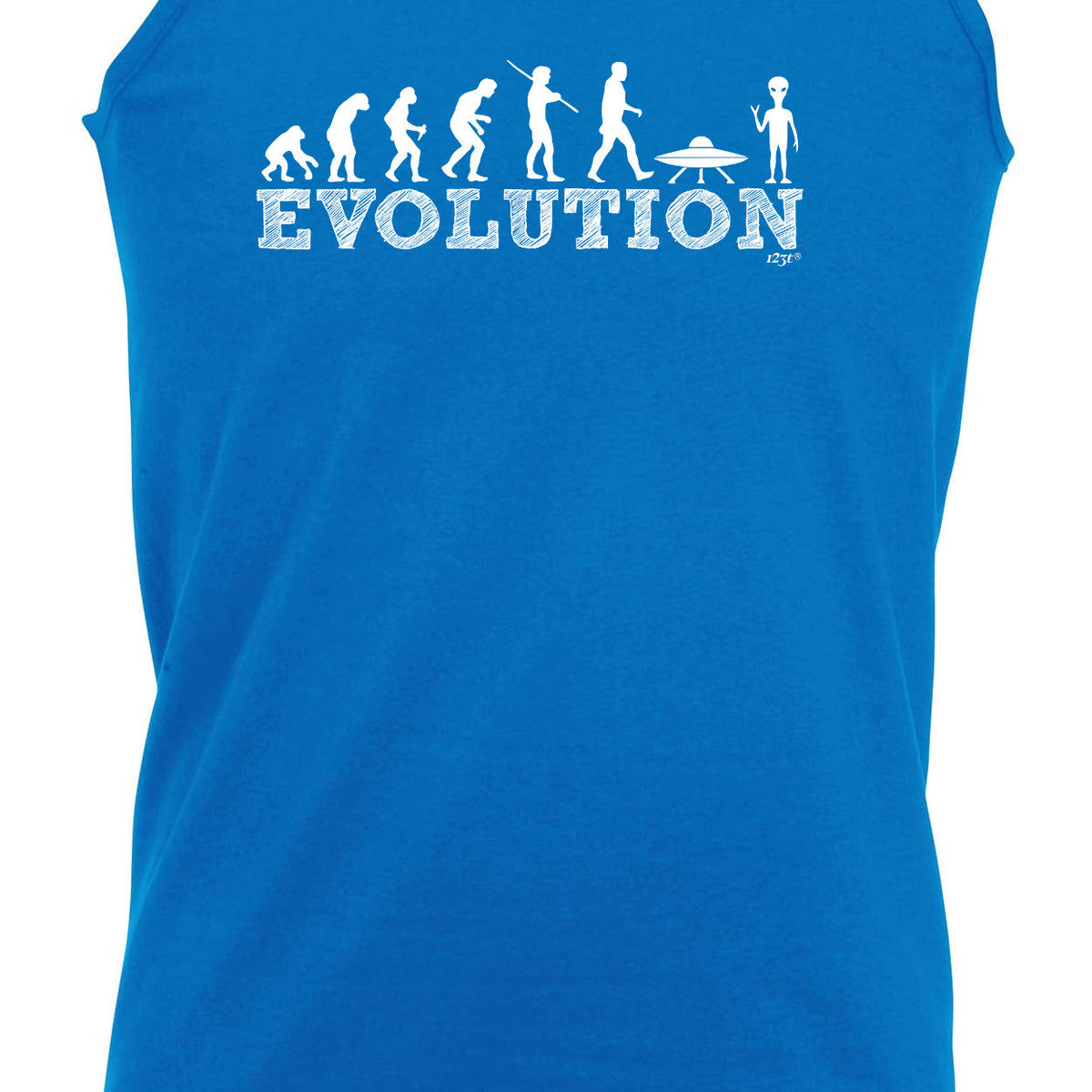 Evolution Ufo Alien - Funny Vest Singlet Unisex Tank Top