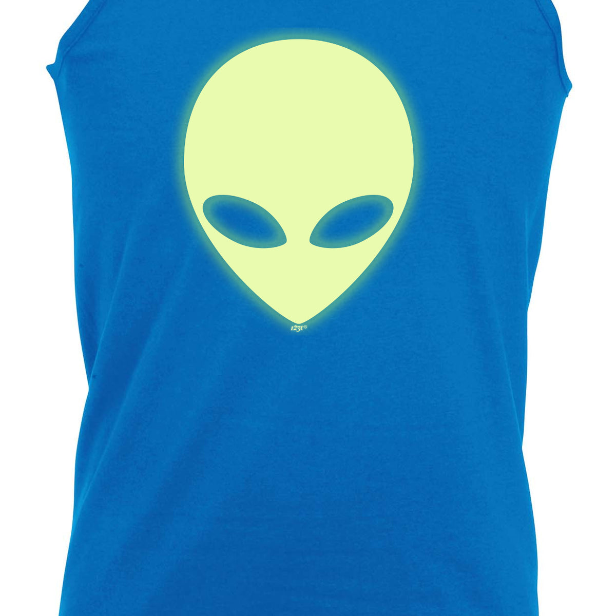 Alien Head Glow In The Dark - Funny Vest Singlet Unisex Tank Top
