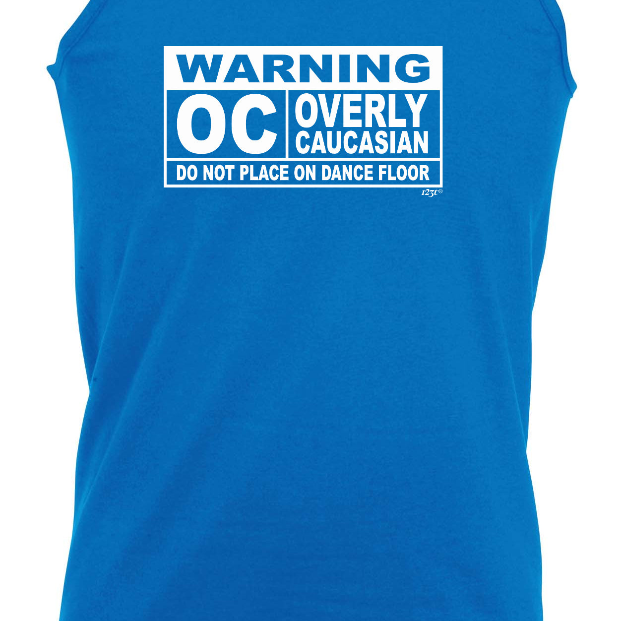 Warning Overly Caucasian - Funny Vest Singlet Unisex Tank Top