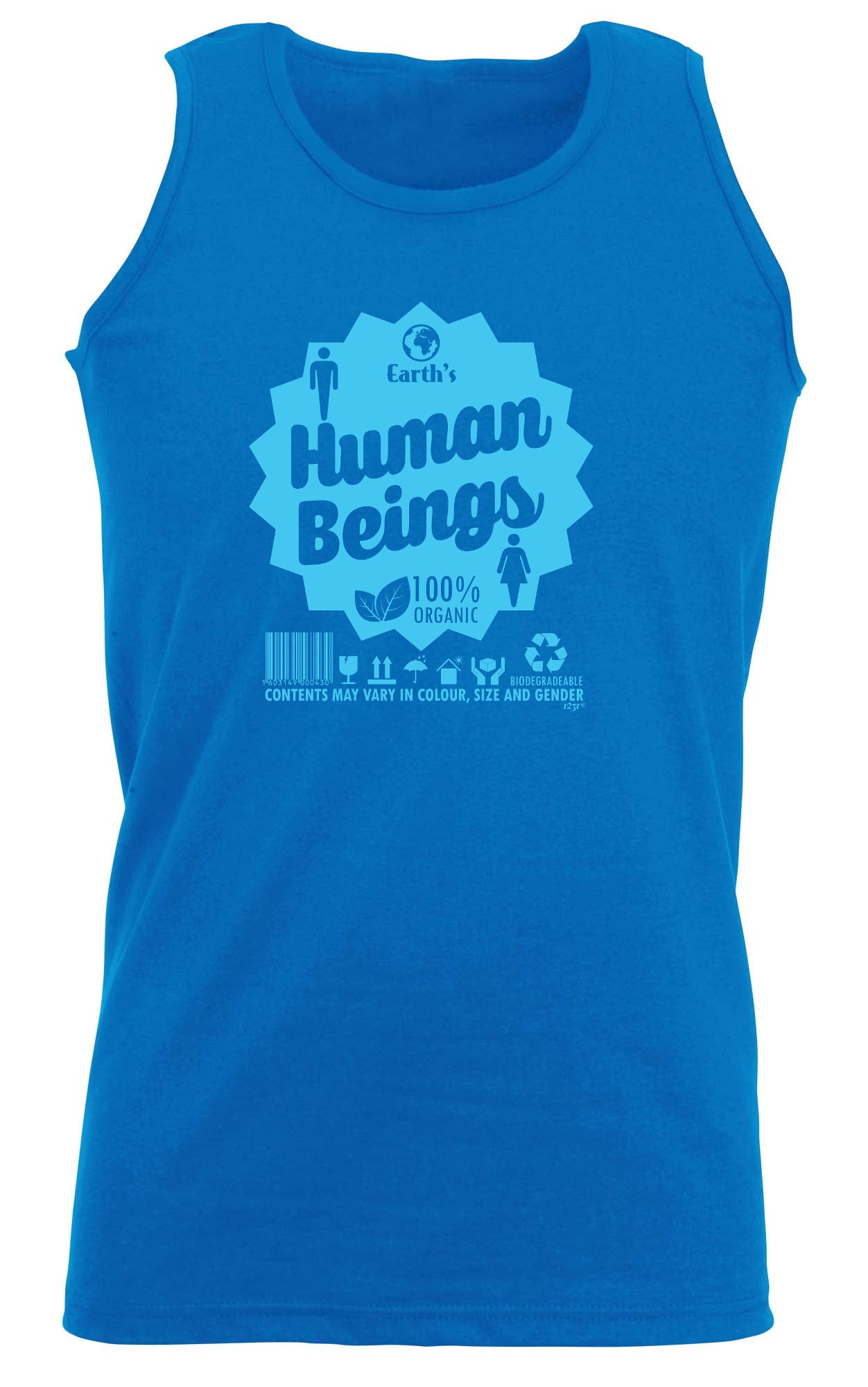 Earths Human Beings - Funny Vest Singlet Unisex Tank Top