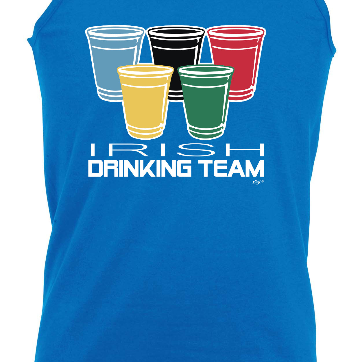 Irish Drinking Team Glasses - Funny Vest Singlet Unisex Tank Top