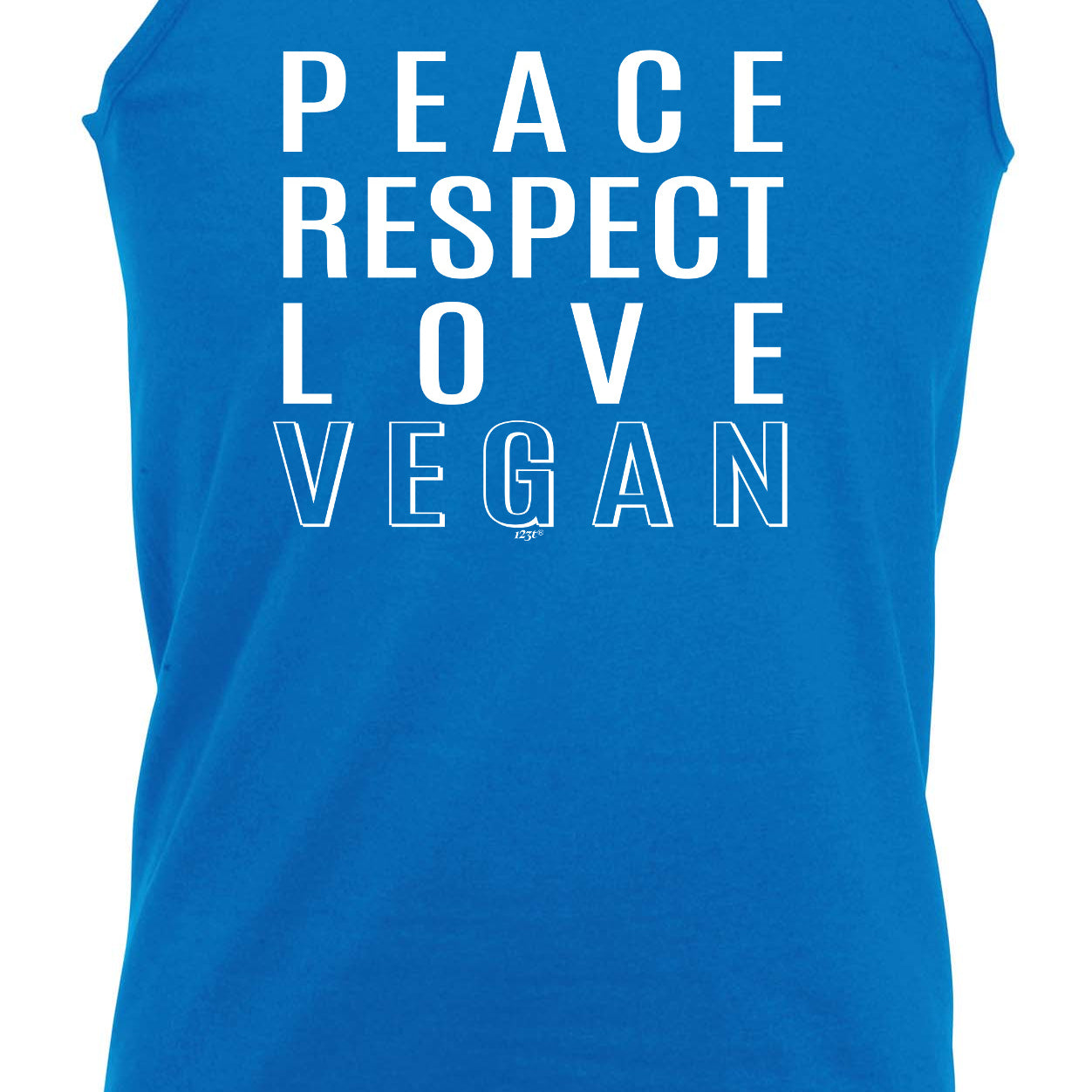 Peace Respect Love Vegan - Funny Vest Singlet Unisex Tank Top