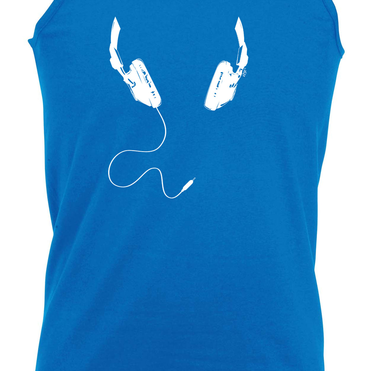 Headphones Around Neck - Funny Vest Singlet Unisex Tank Top