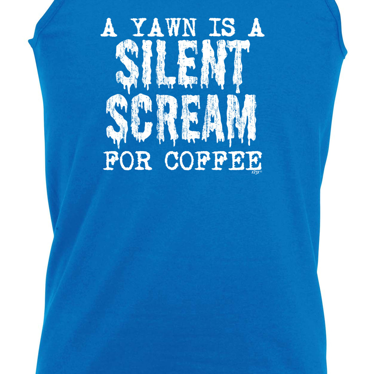 Yawn Silent Scream For Coffee - Funny Vest Singlet Unisex Tank Top