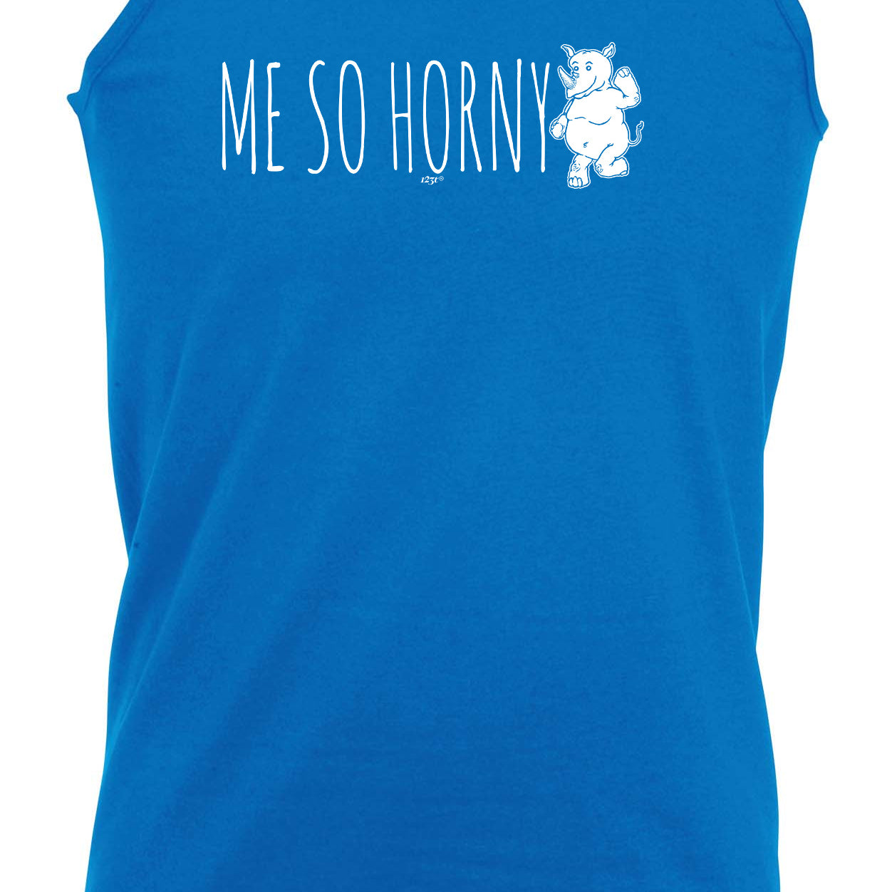 Me So Horny Rhino - Funny Vest Singlet Unisex Tank Top