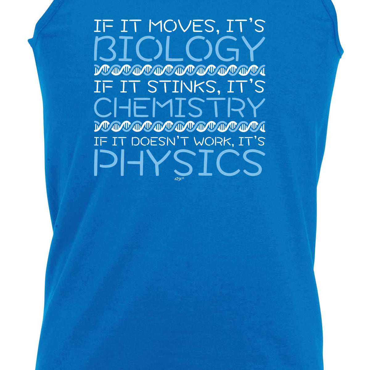 If It Moves Its Biology Chemistry Physics - Funny Vest Singlet Unisex Tank Top