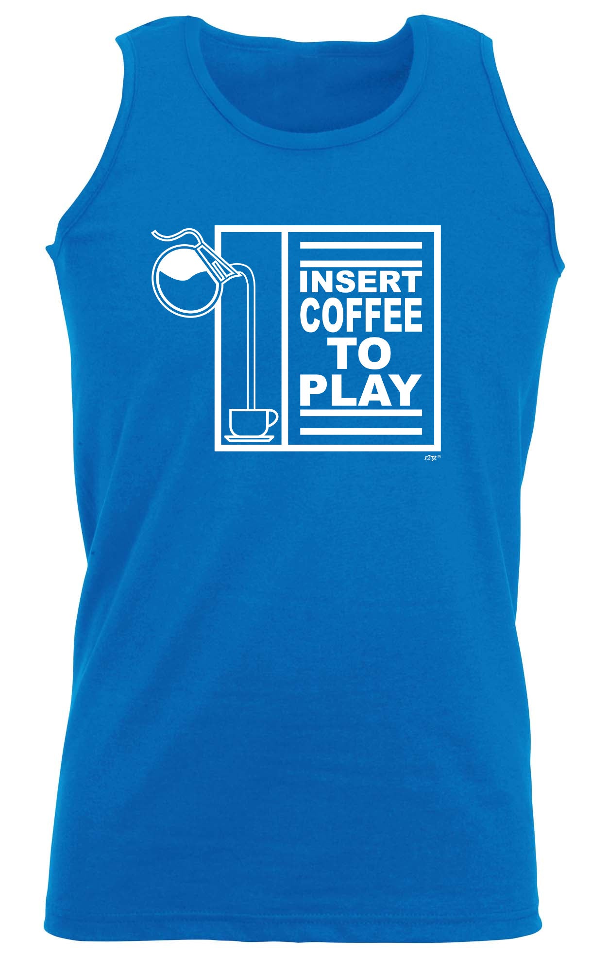 Insert Coffee To Play - Funny Vest Singlet Unisex Tank Top
