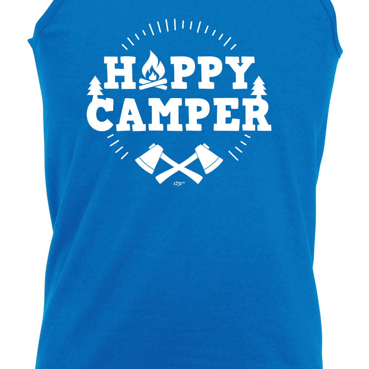 Happy Camper Camping - Funny Vest Singlet Unisex Tank Top