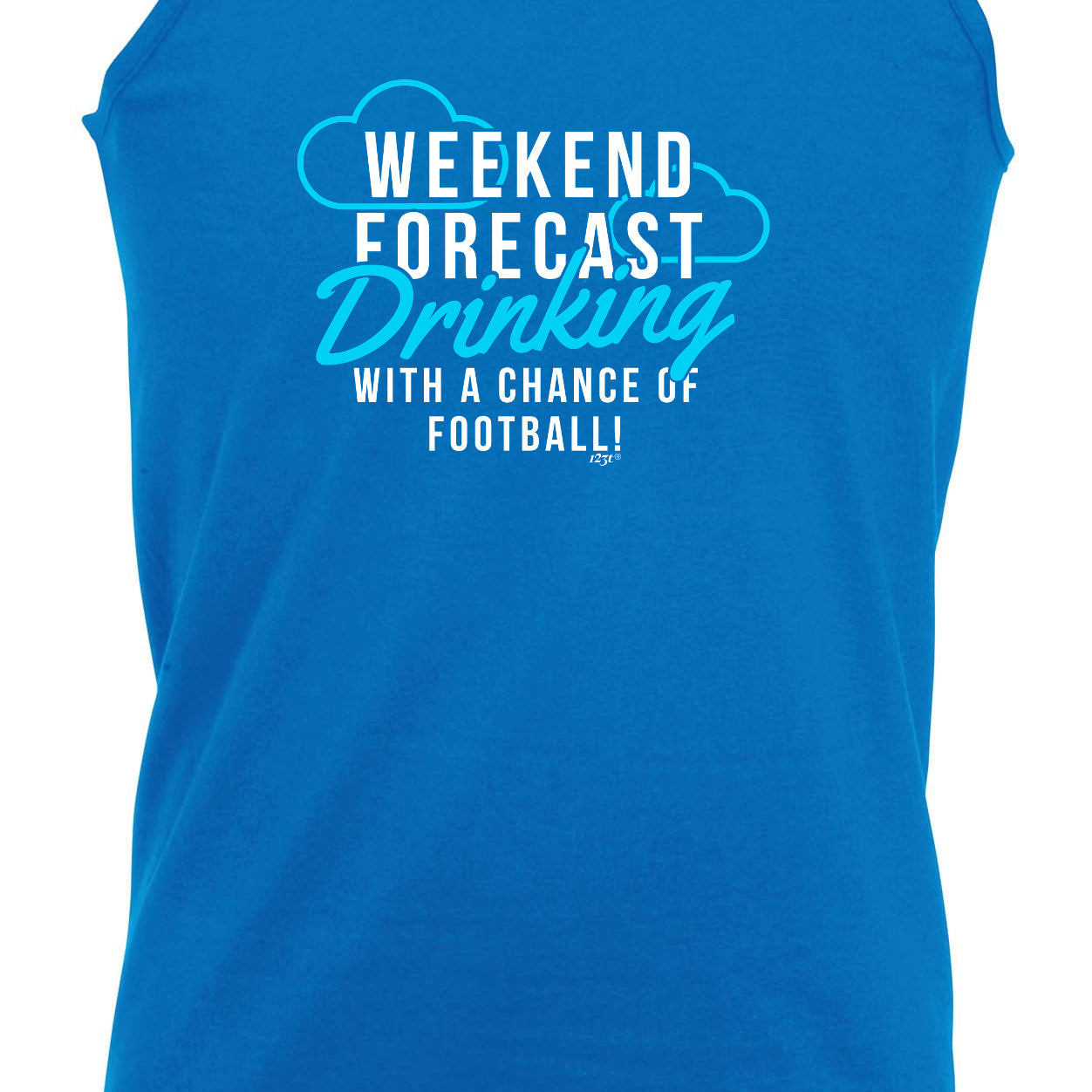 Weekend Forecast Drinking Football - Funny Vest Singlet Unisex Tank Top